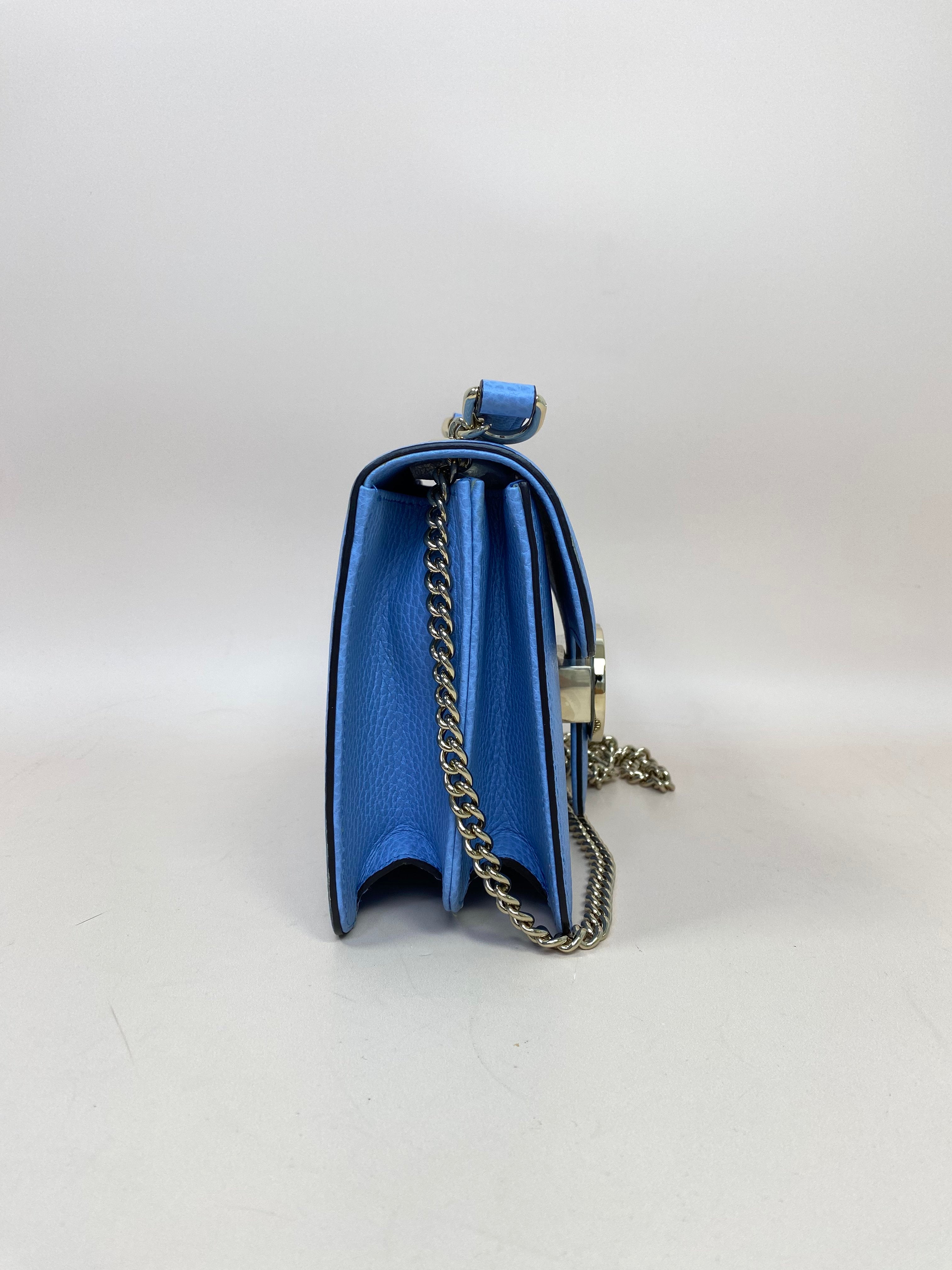 Gucci Light Blue Interlocking G Small Shoulder Bag