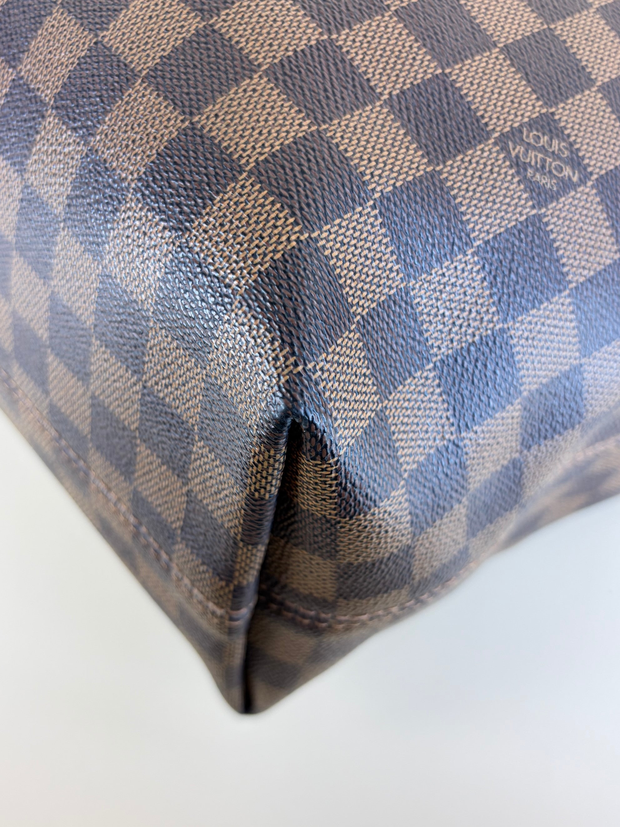Louis Vuitton Damier Ebene canvas graceful mm hobo bag