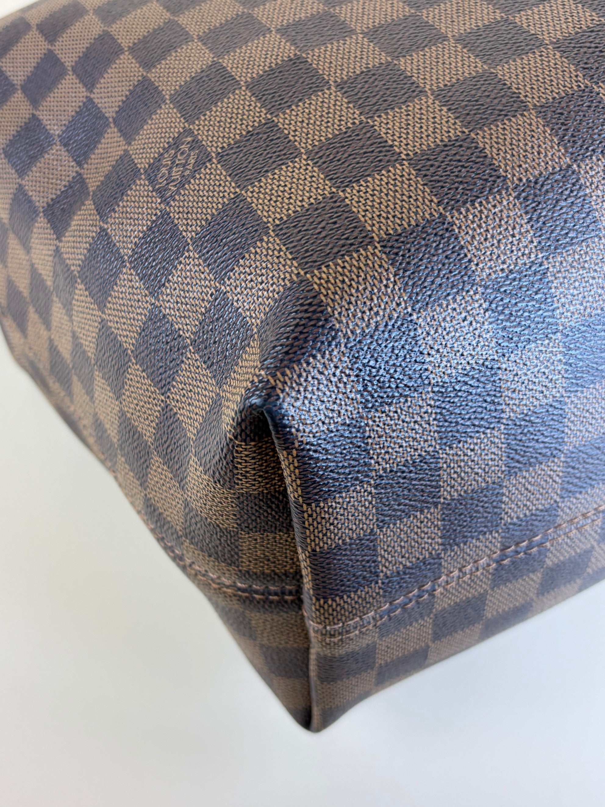 Louis Vuitton Damier Ebene canvas graceful mm hobo bag