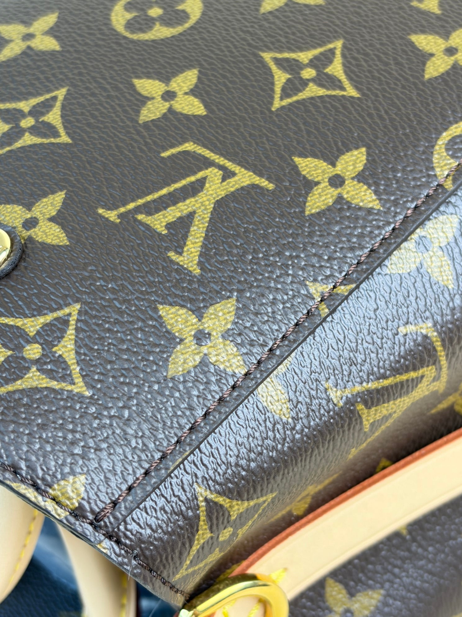 Louis Vuitton Monogram Montaigne BB Tote Bag with Strap