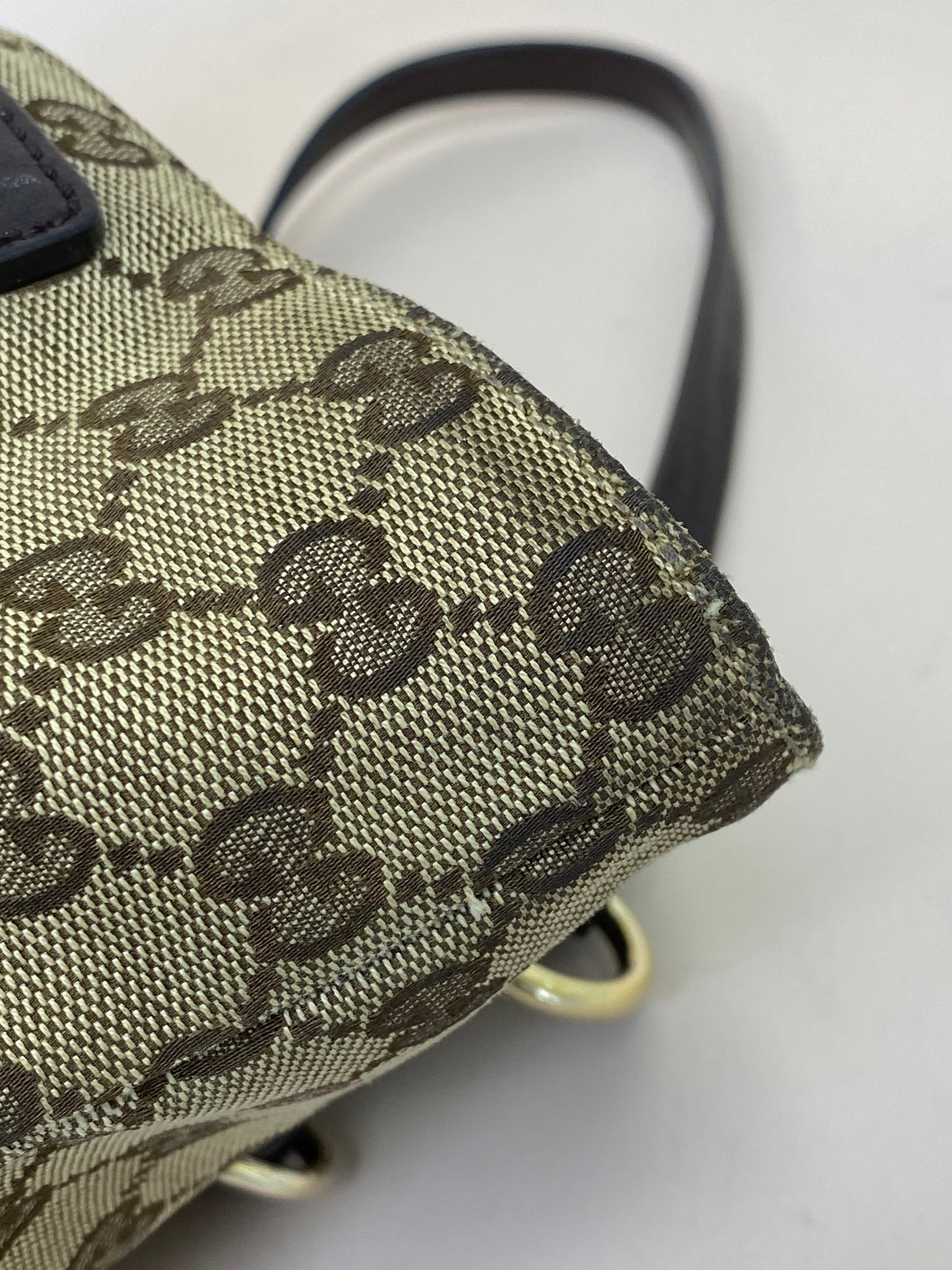 Gucci Brown GG Charm Tote Bag