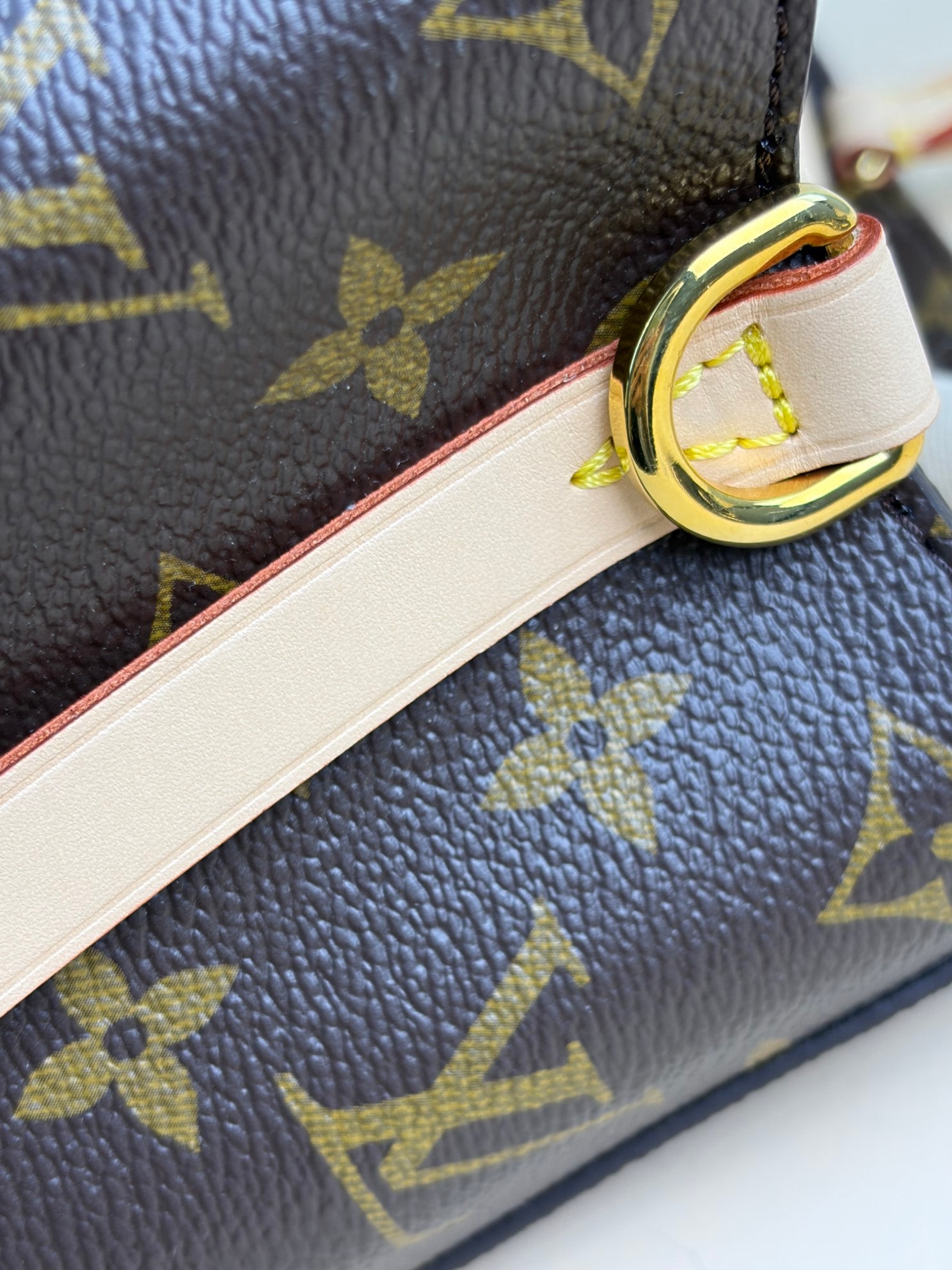 Louis Vuitton Monogram Montaigne BB Tote Bag with Strap