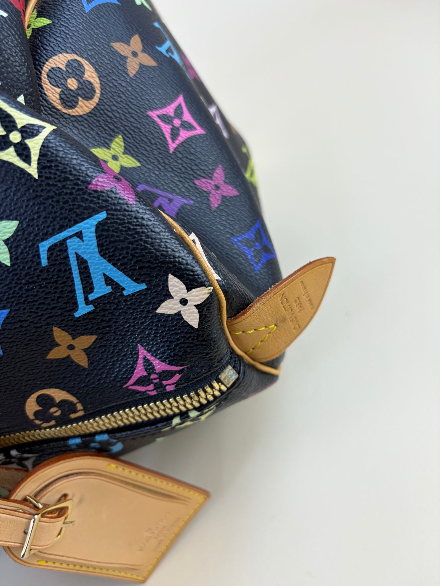 Louis Vuitton Monogram Multicolor keepall45 Black tote bag