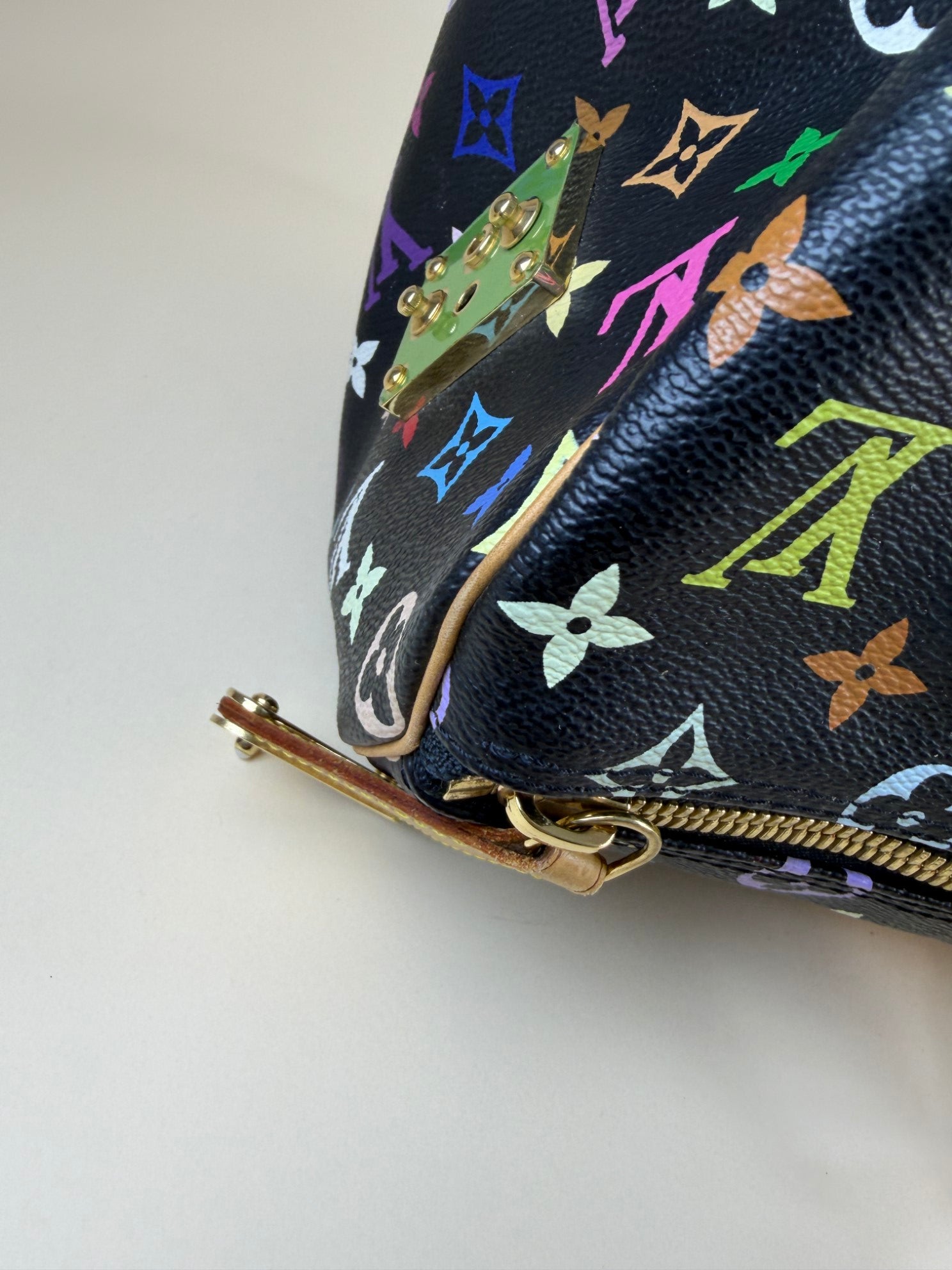 Louis Vuitton Monogram Multicolor keepall45 Black tote bag