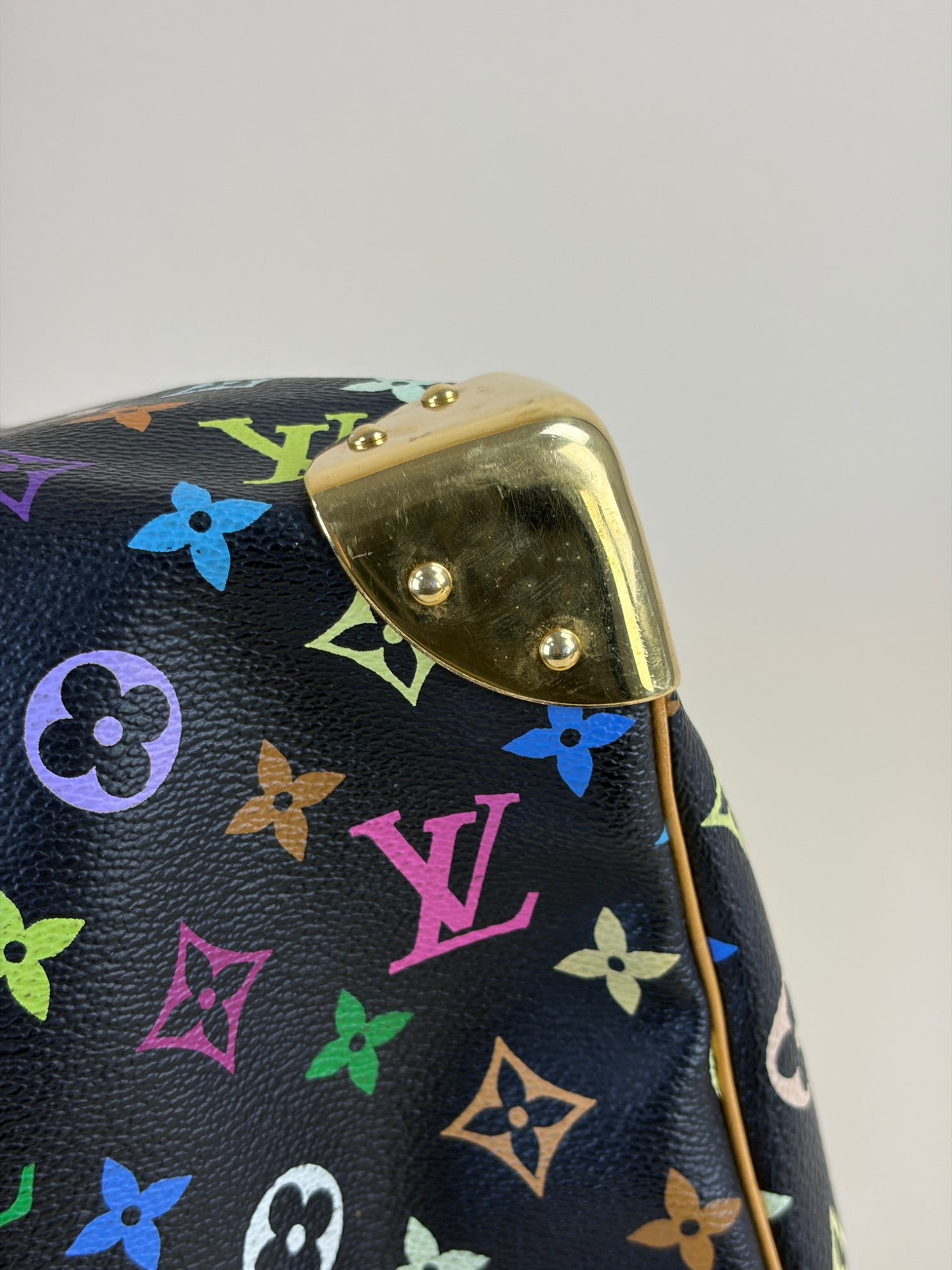Louis Vuitton Monogram Multicolor keepall45 Black tote bag