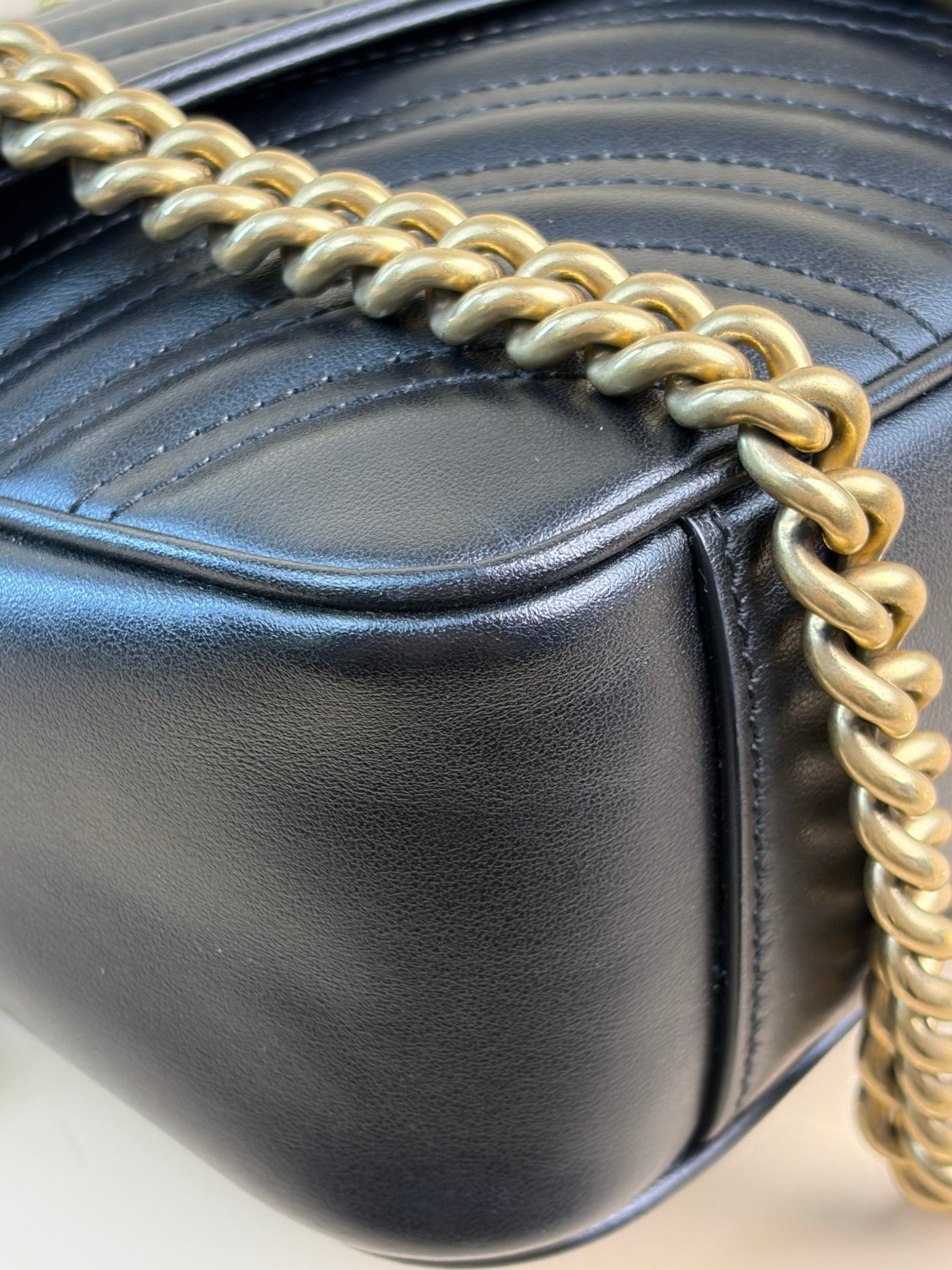 Gucci Black Marmont Small Shoulder Bag