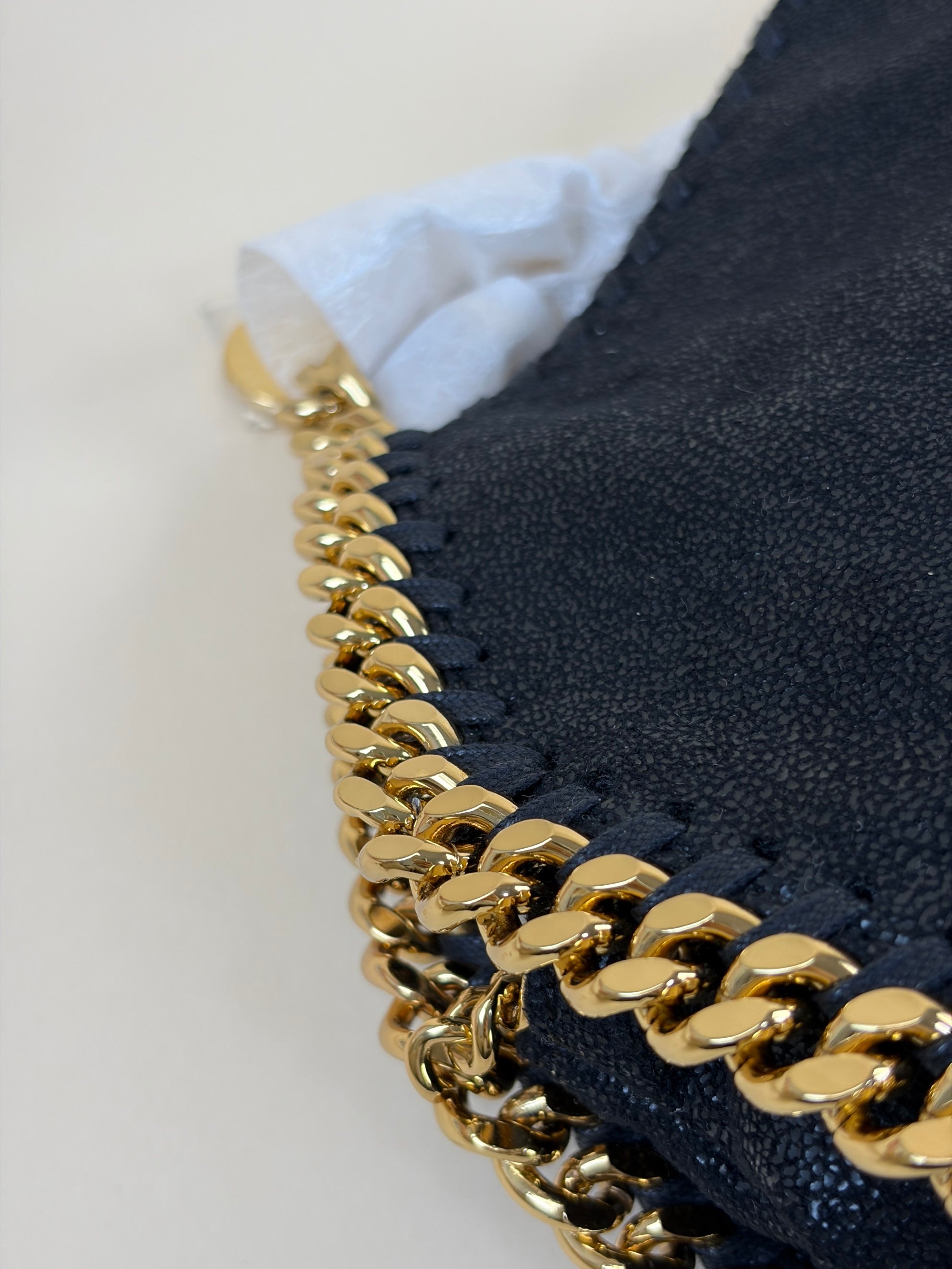 Stella Mccartney Black Falabella Mini Tote Bag