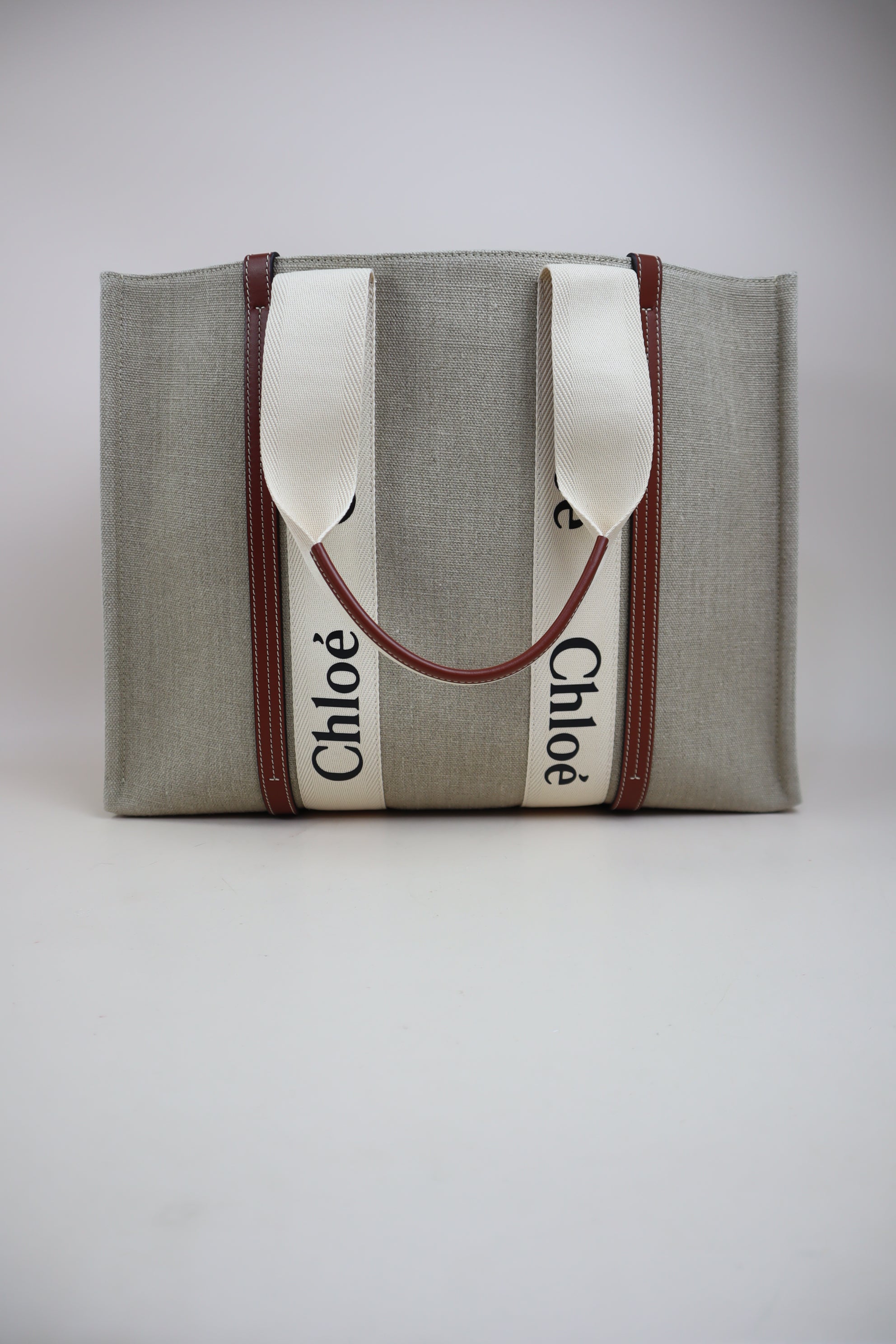 Chloe Bicolor Woody Large Tote Bag
