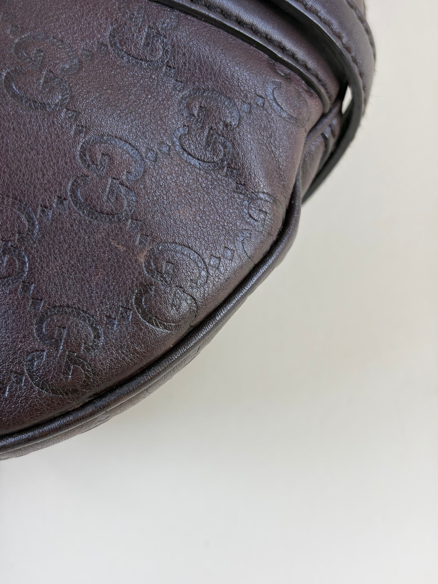 Gucci  horse bit limited edition dark brown Gucci Sima leather 85th anniversary