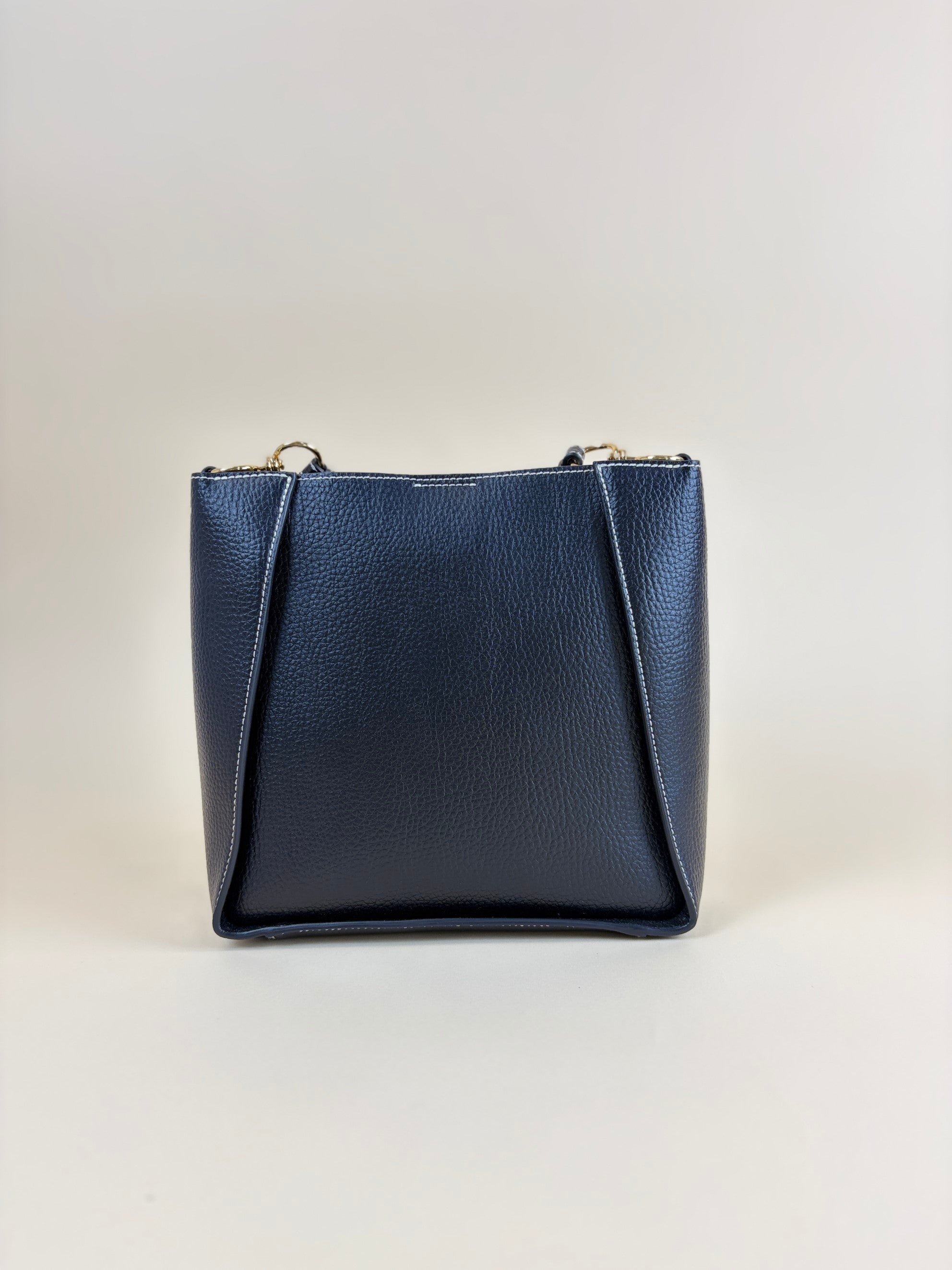 Stella Mccartney Black Logo Square Crossbody Bag