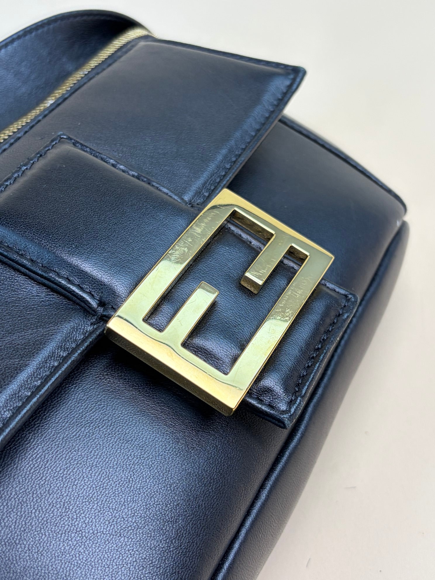 Fendi Black Nappa Apolo Baguette Belt Bag