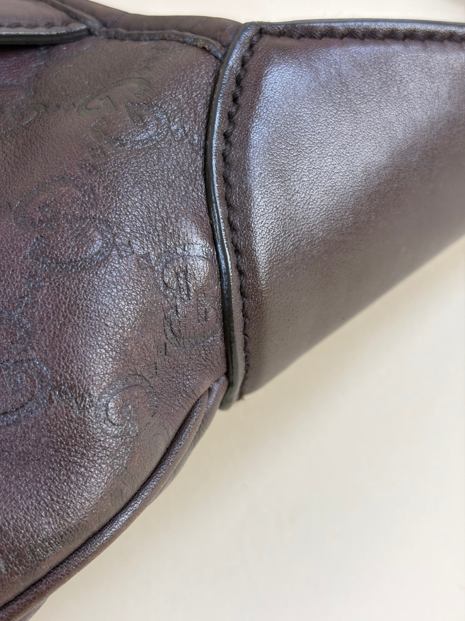 Gucci  horse bit limited edition dark brown Gucci Sima leather 85th anniversary