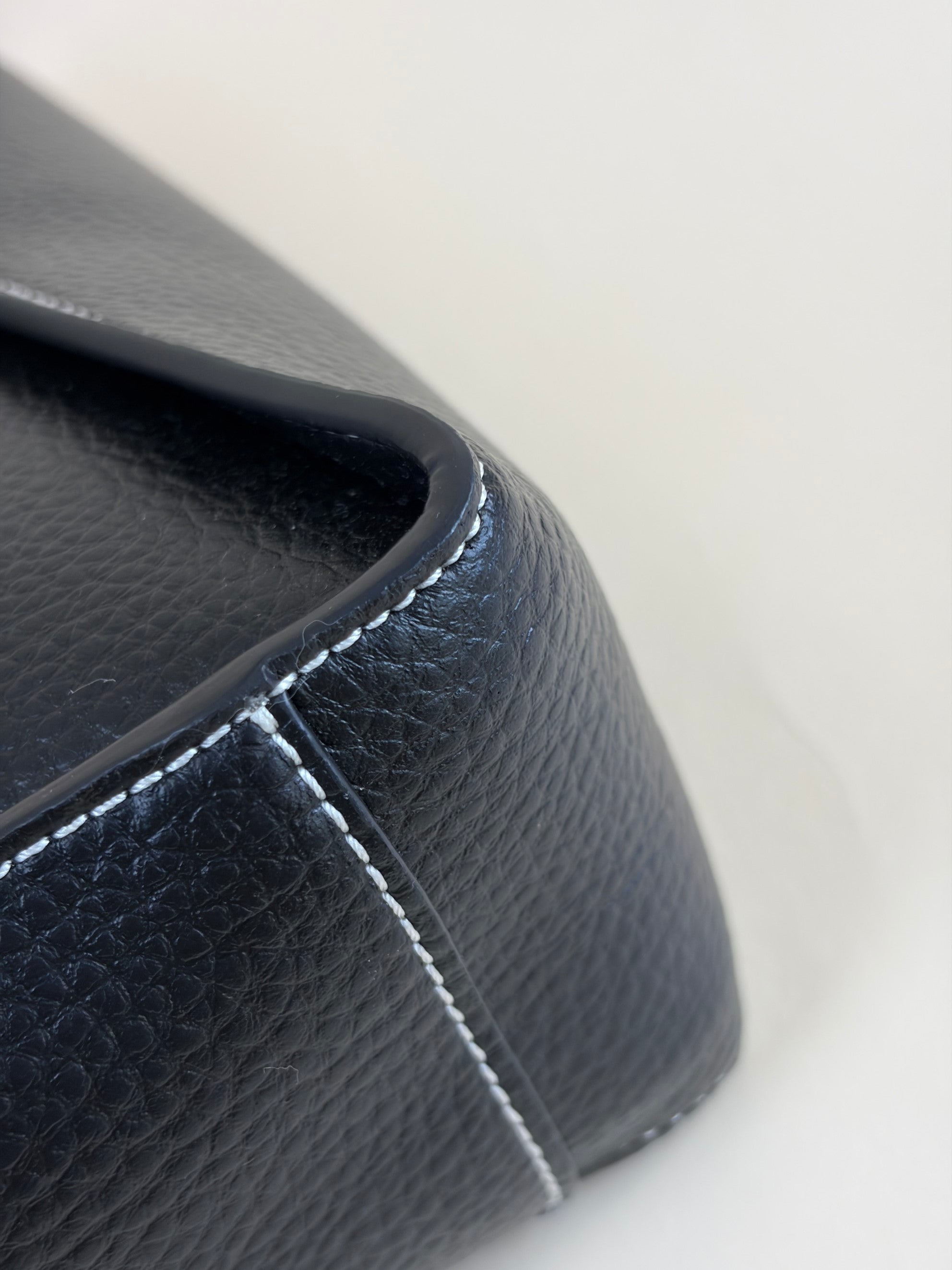 Stella Mccartney Black Logo Square Crossbody Bag