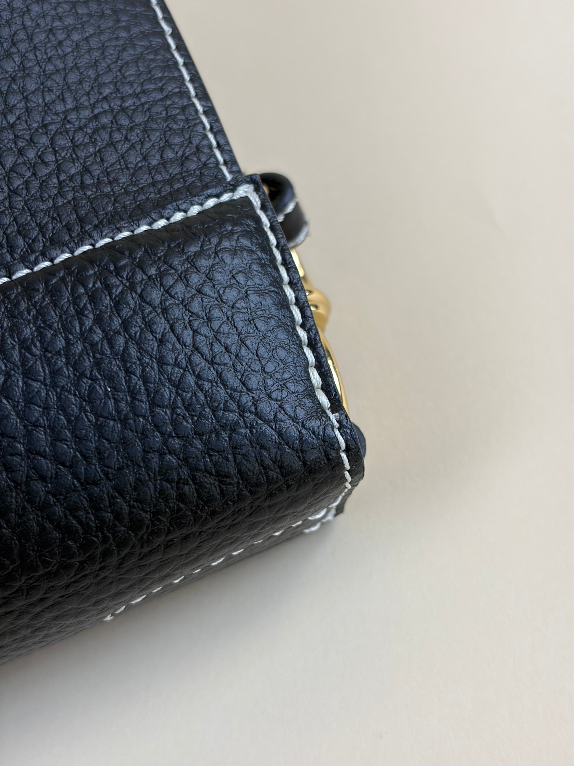 Stella Mccartney Black Logo Square Crossbody Bag