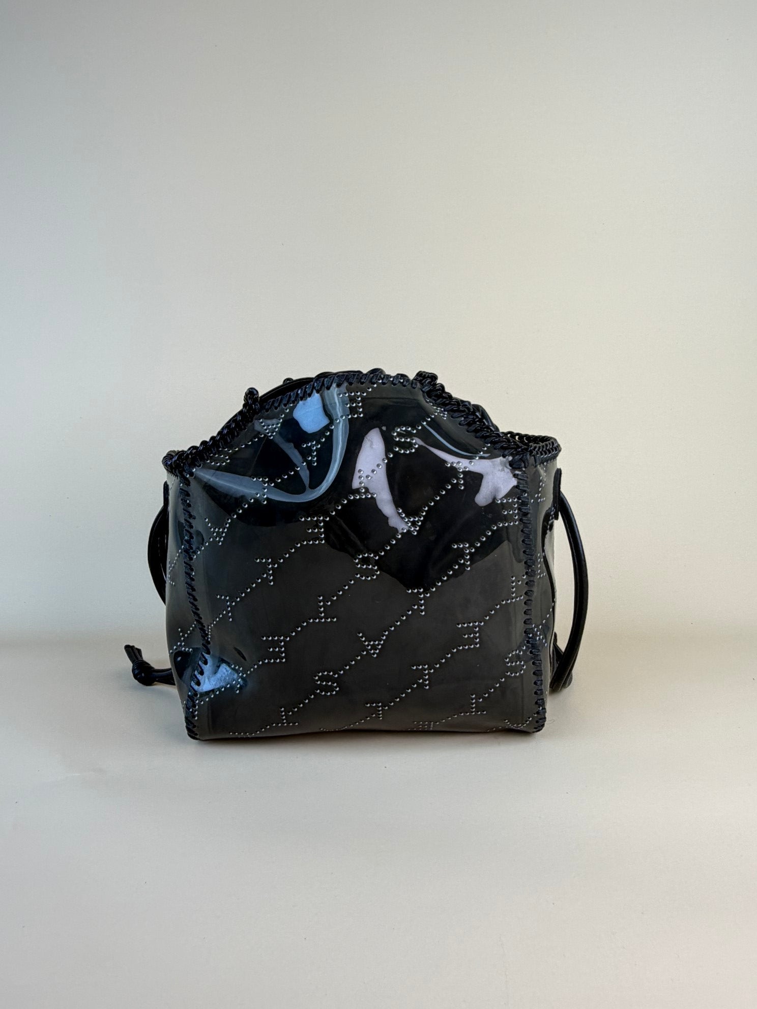 Stella Mccartney Black PVC Falabella Tote Bag