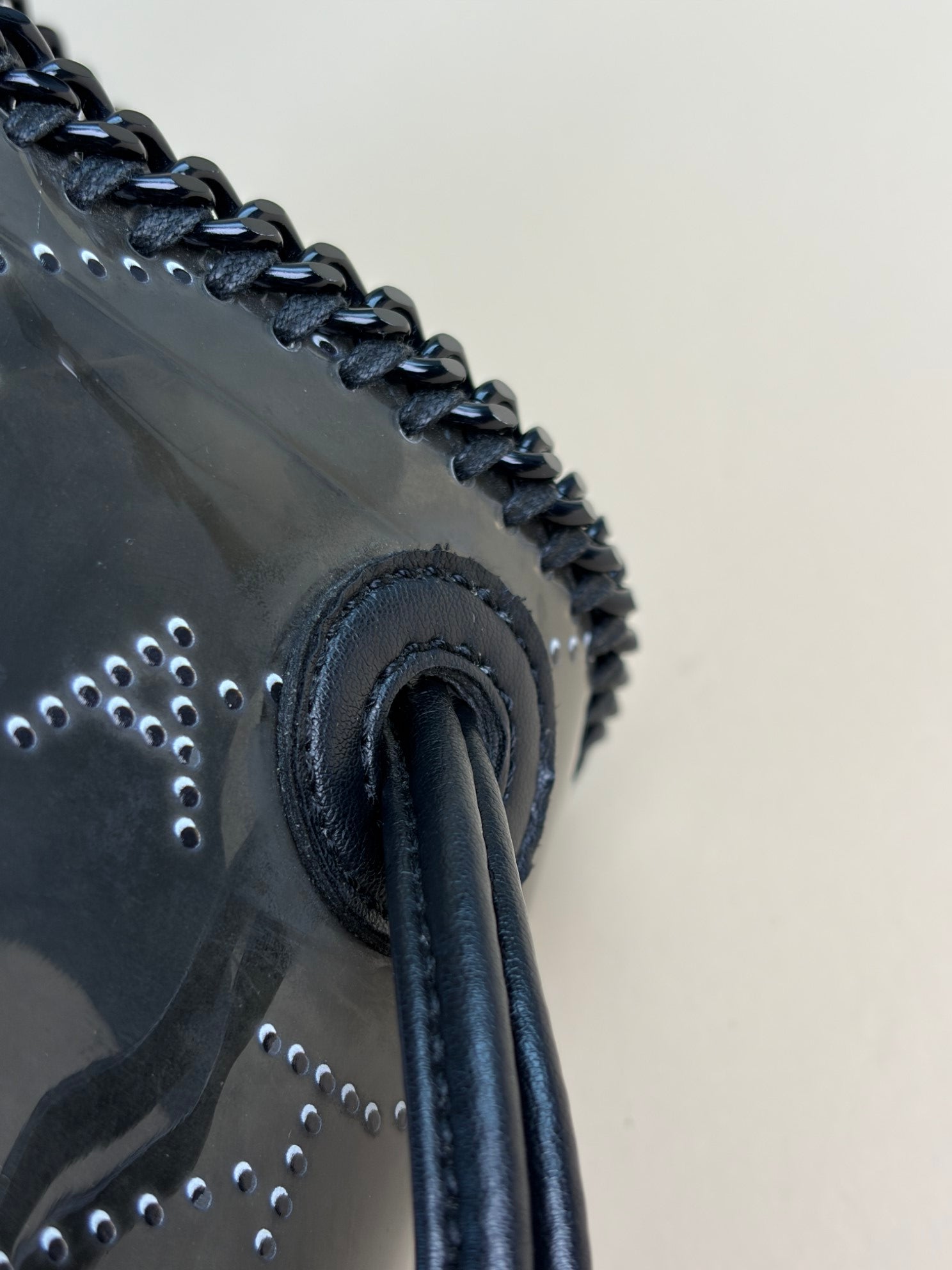 Stella Mccartney Black PVC Falabella Tote Bag