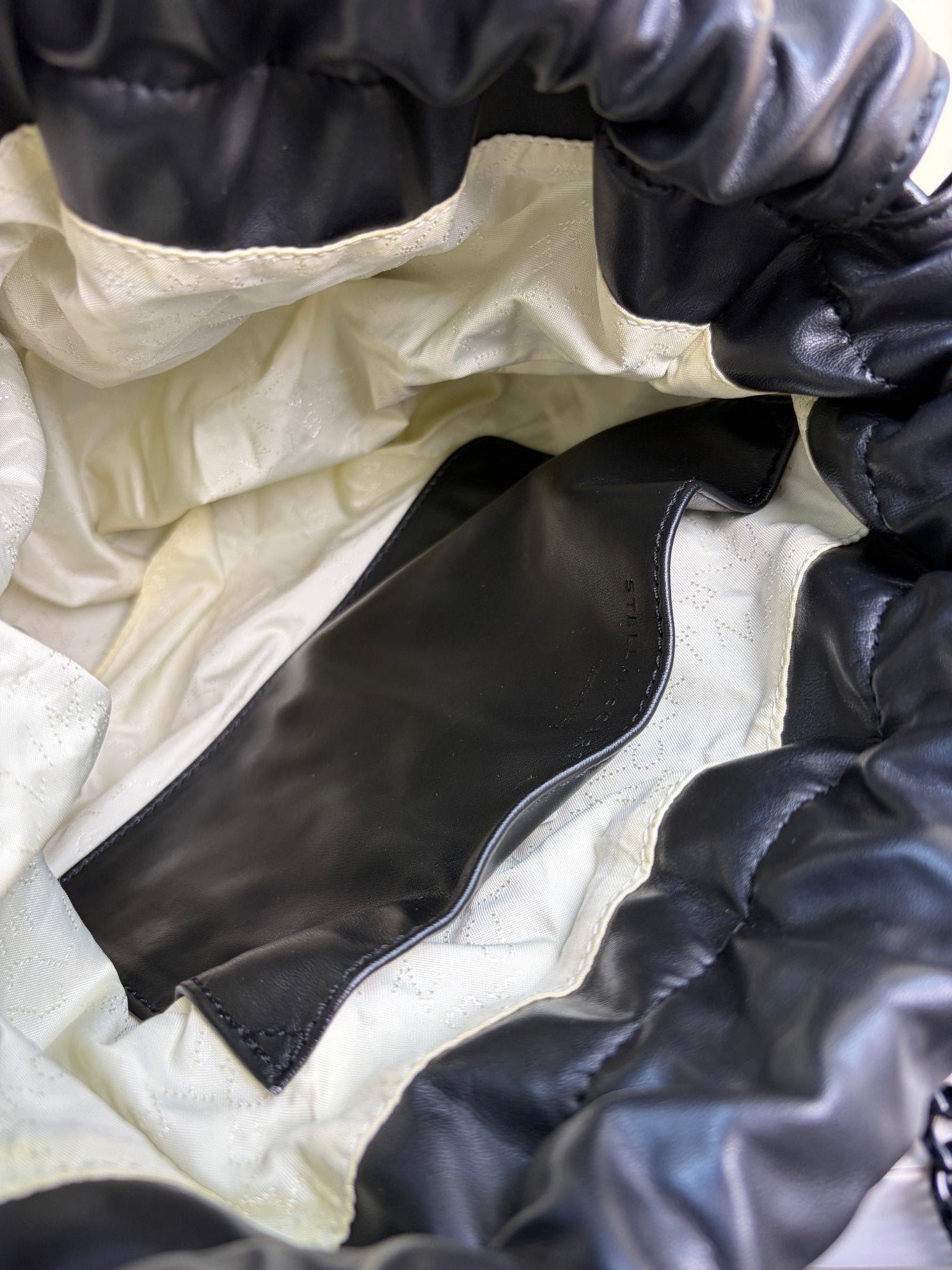 Stella Mccartney Black PVC Falabella Tote Bag