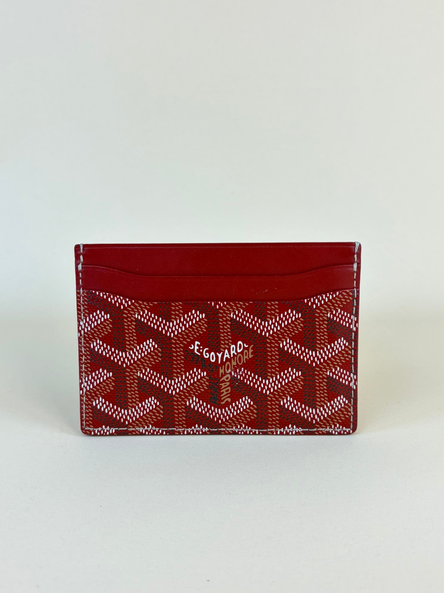 Goyard Red Saint Sulpice Card Holder