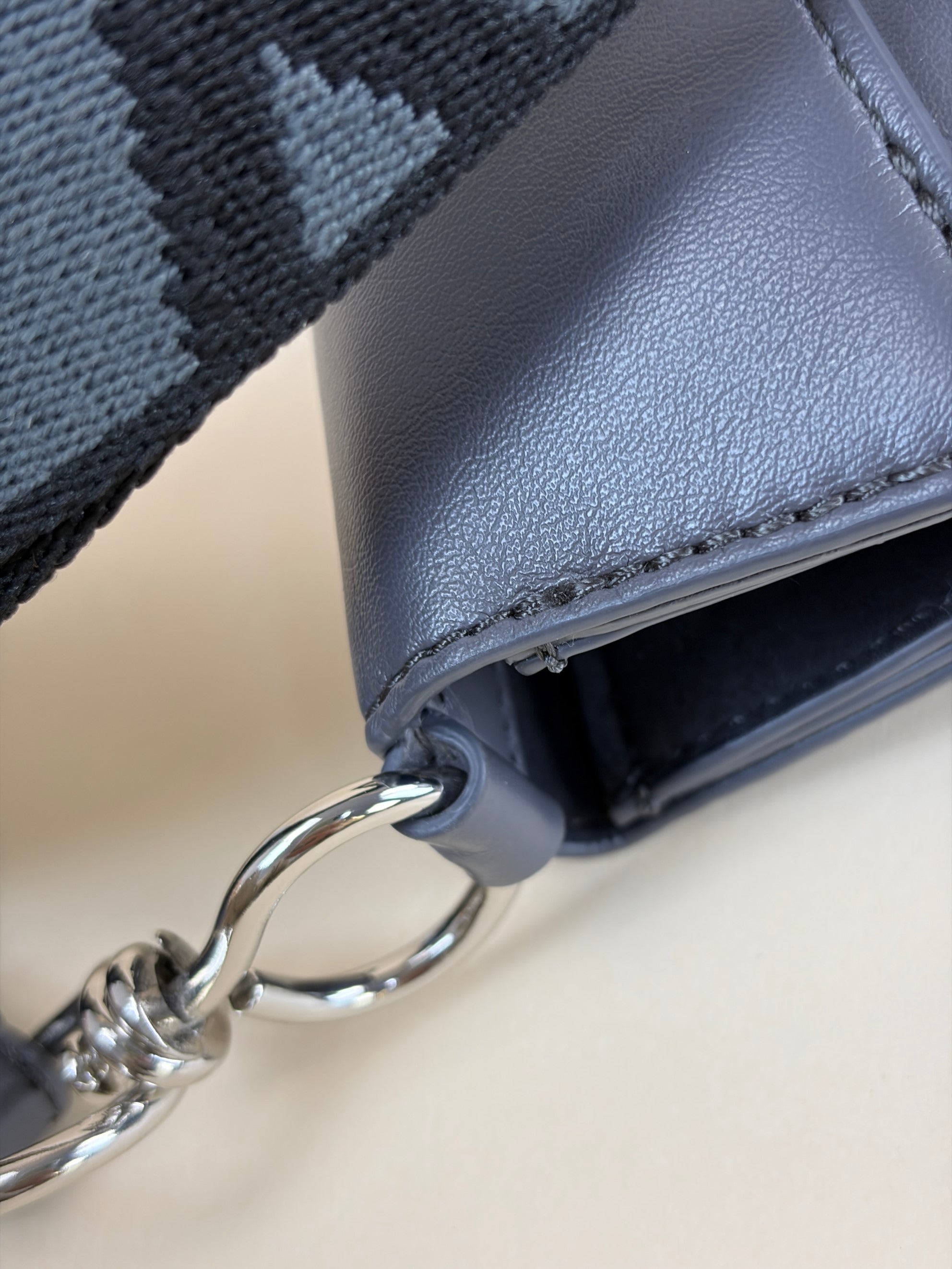 Stella Mccartney Grey Logo Square Crossbody Bag