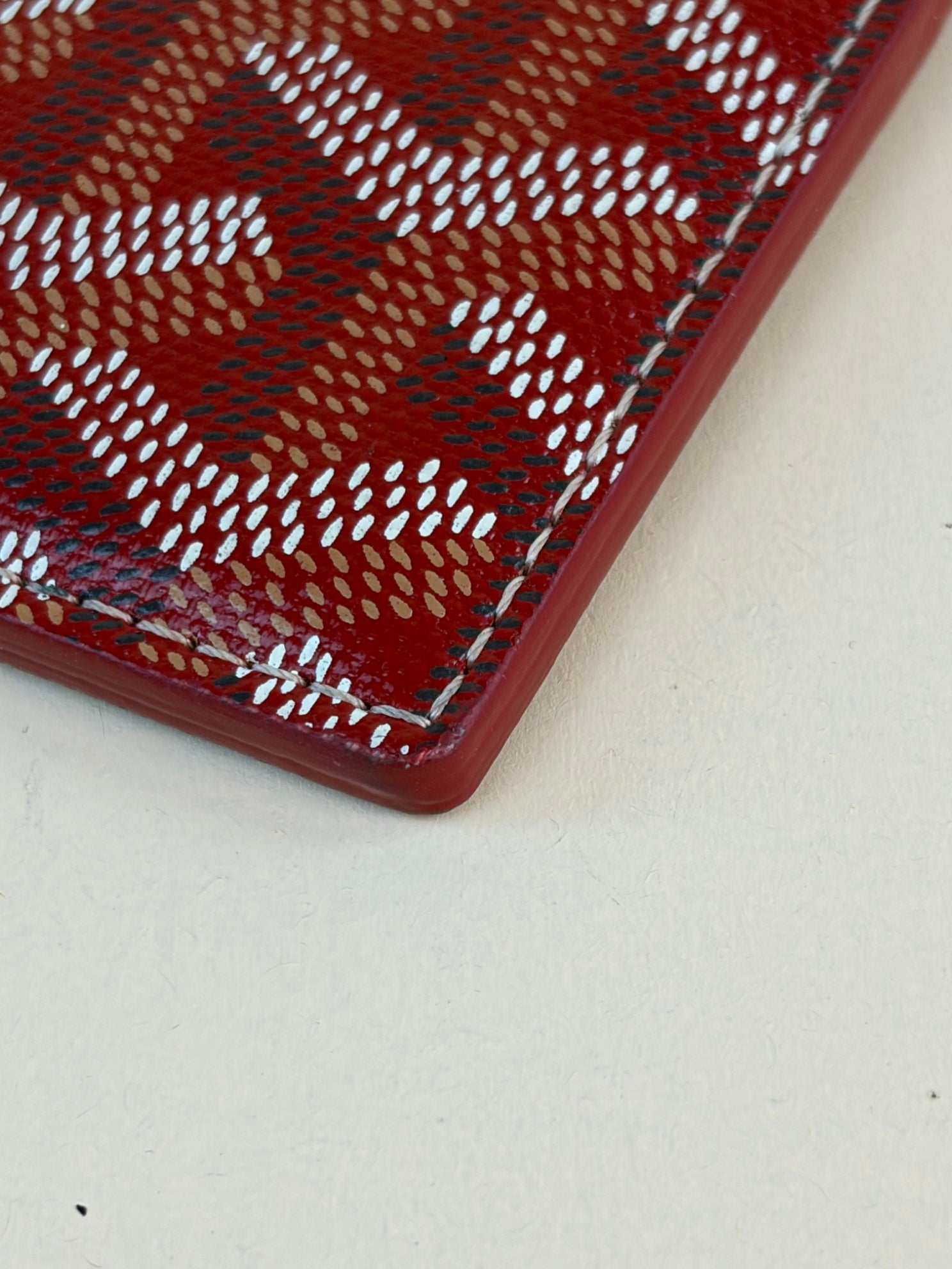 Goyard Red Saint Sulpice Card Holder