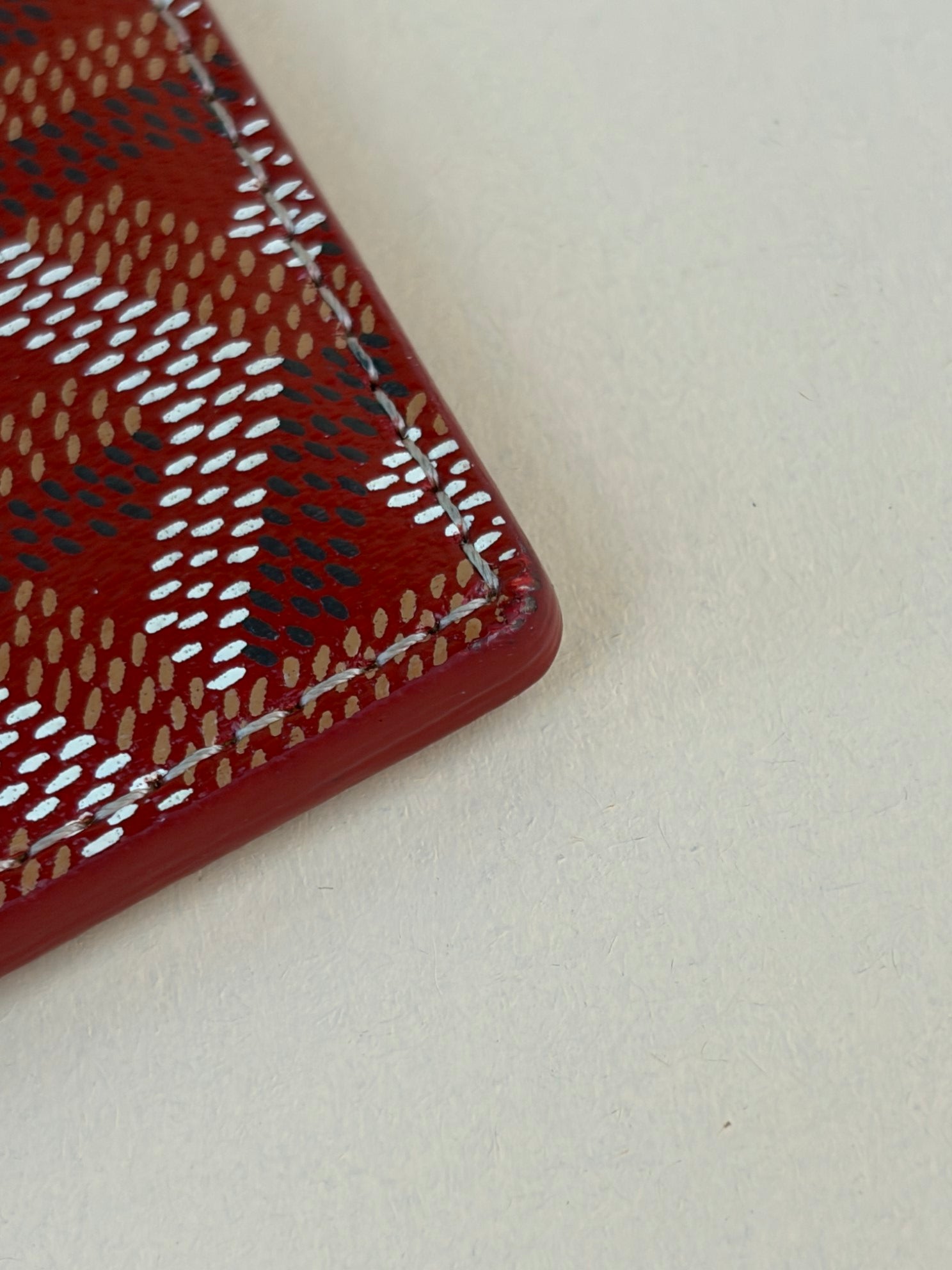 Goyard Red Saint Sulpice Card Holder