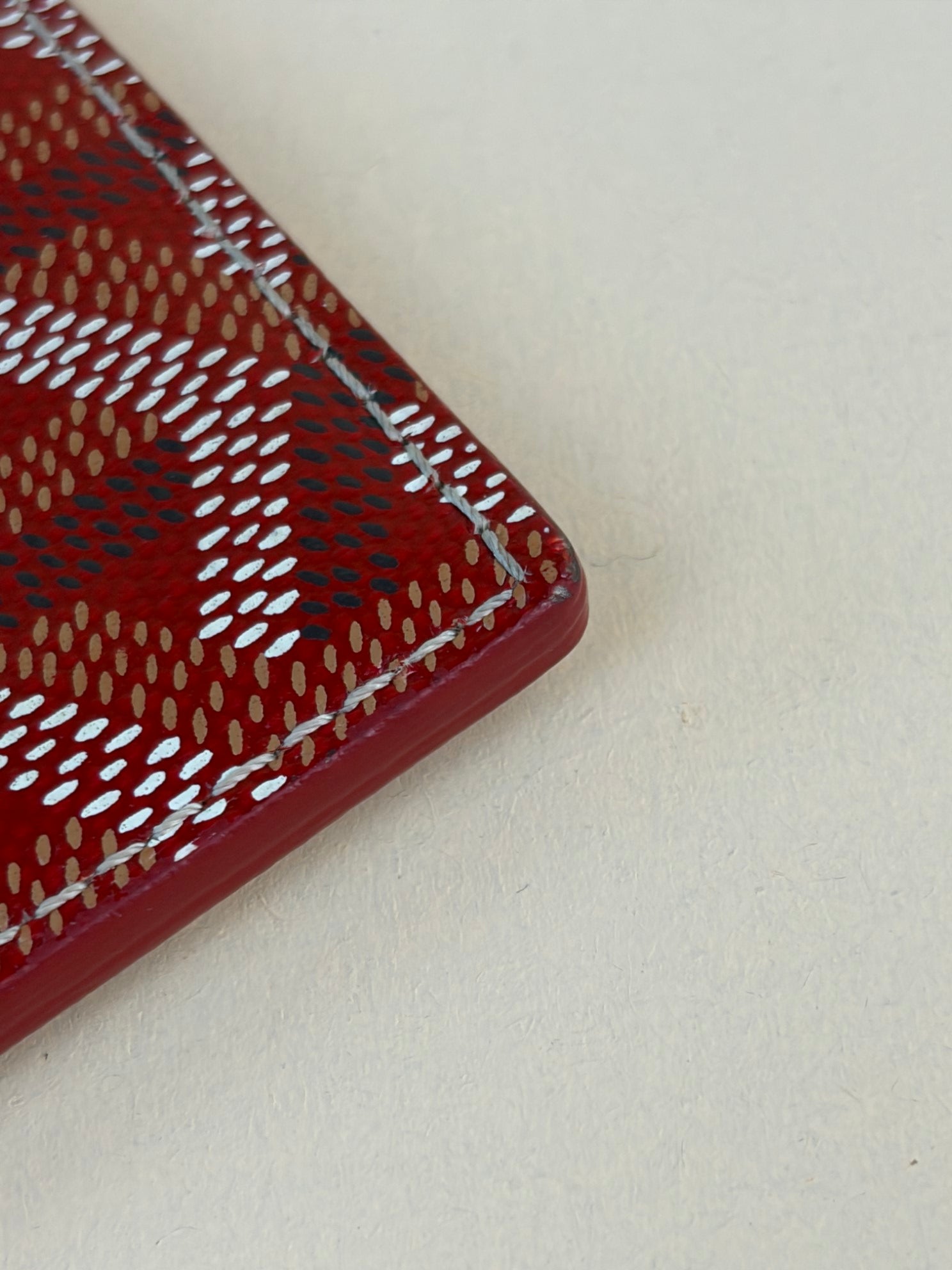 Goyard Red Saint Sulpice Card Holder