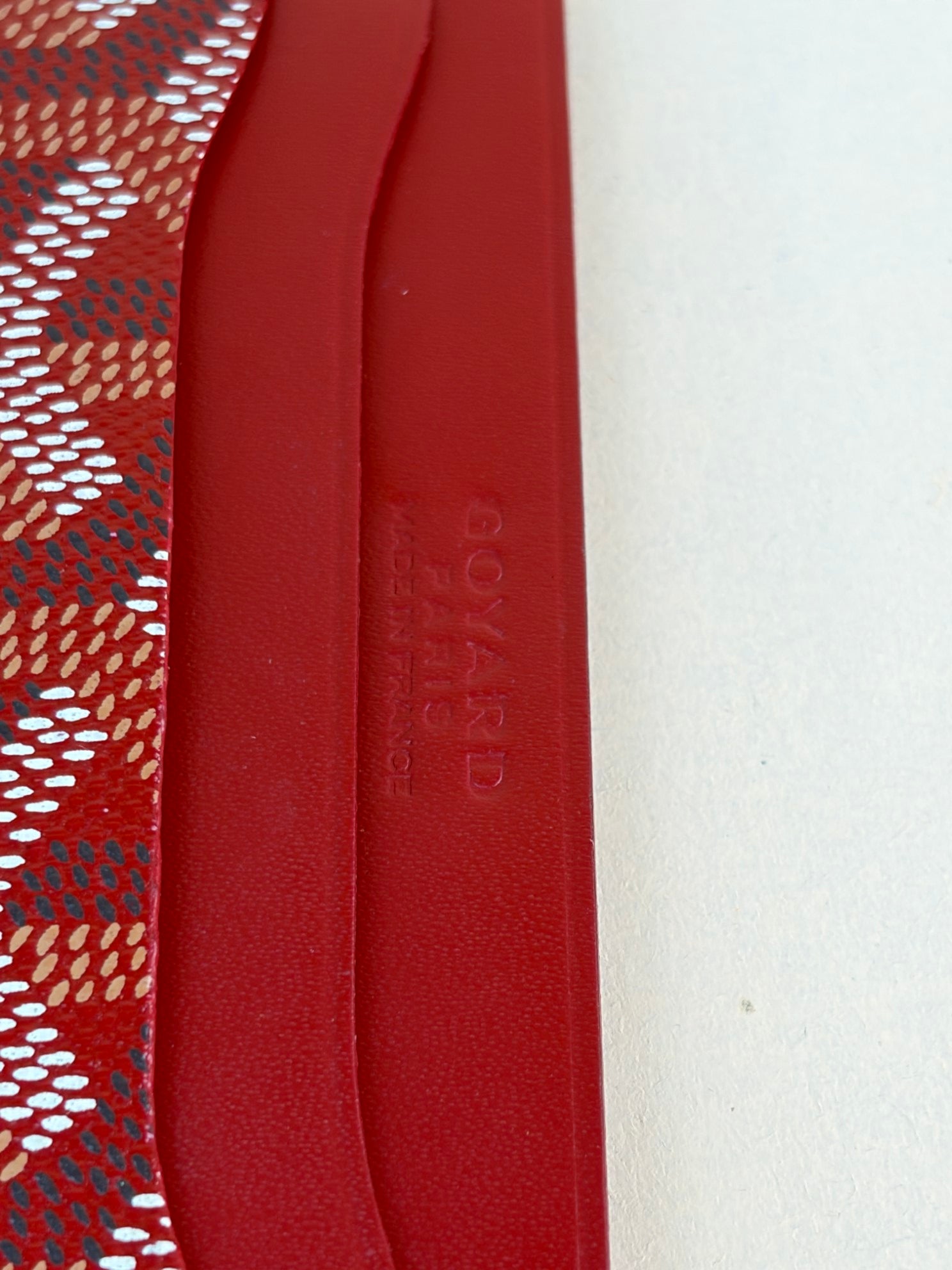 Goyard Red Saint Sulpice Card Holder