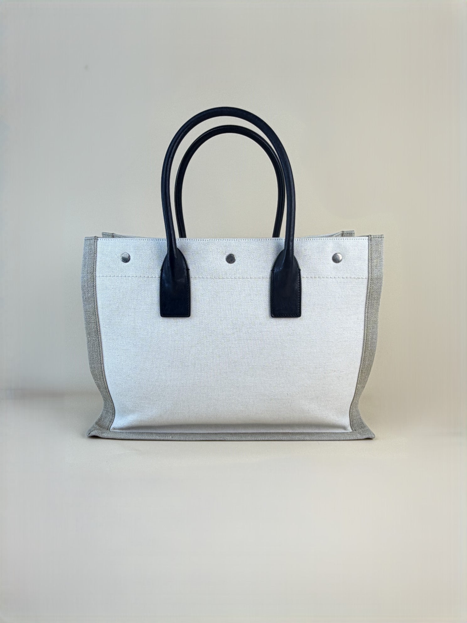 YSL Linen Small Rive Gauche Tote Bag