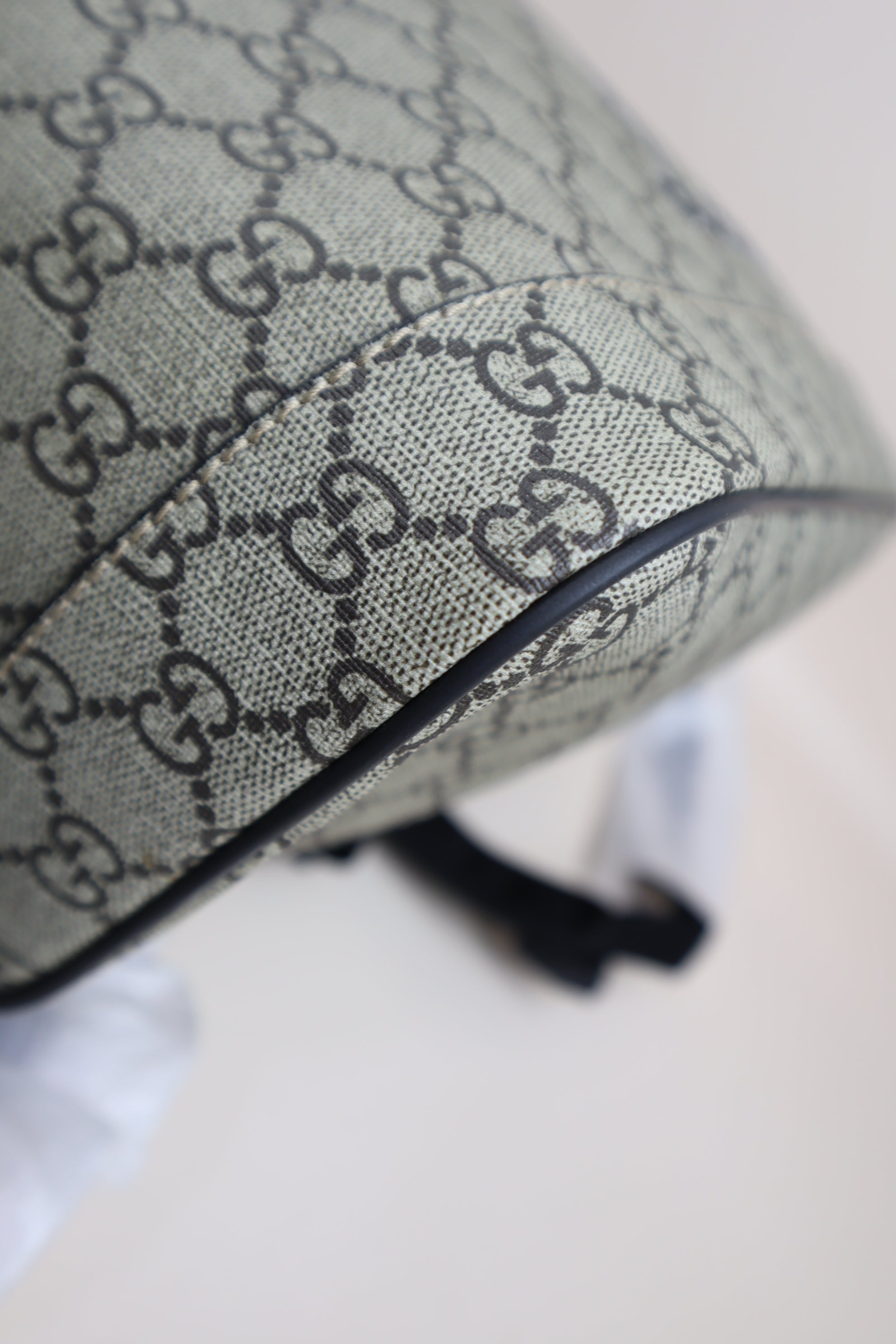Gucci Black Supreme GG Bee Print Backpack Bag