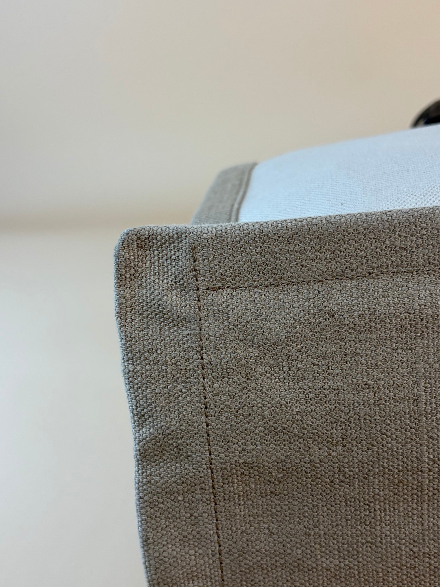 YSL Linen Small Rive Gauche Tote Bag