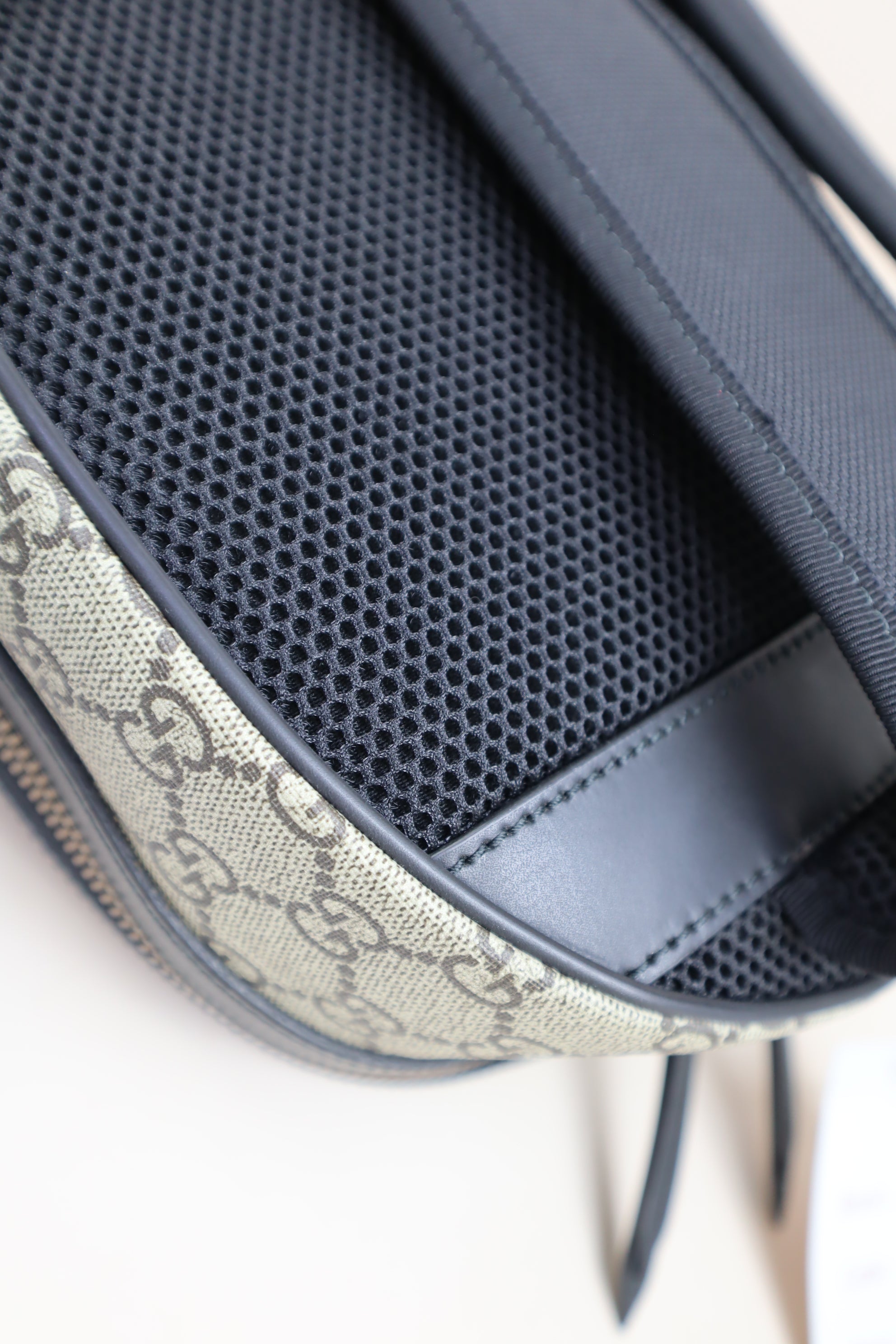 Gucci Black Supreme GG Bee Print Backpack Bag