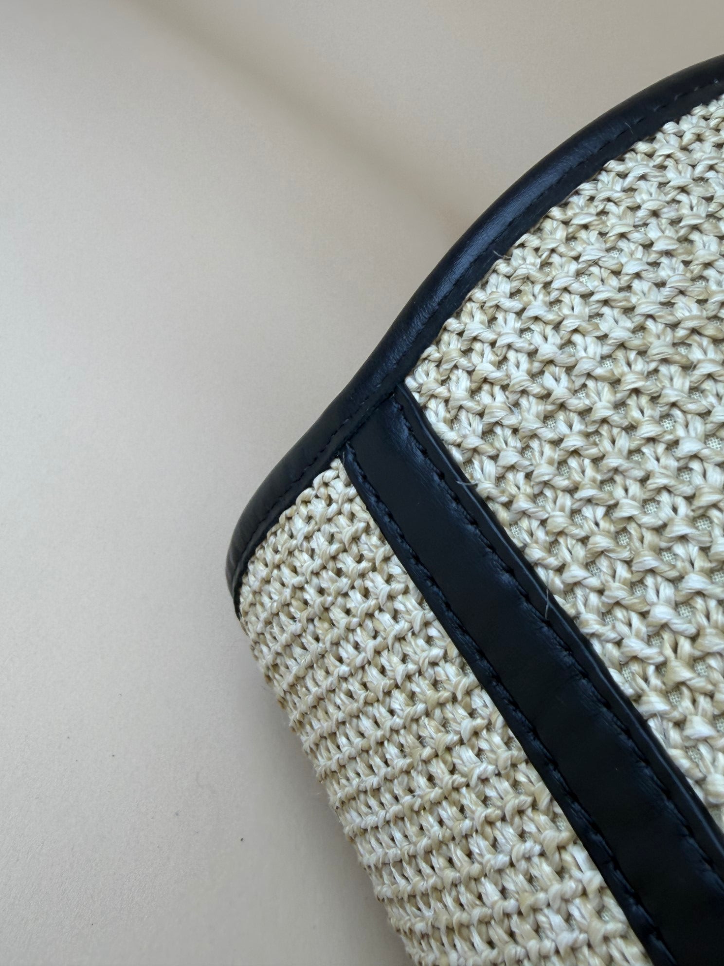 Louis Vuitton Black Saint Jacques x Raffia Tote Bag