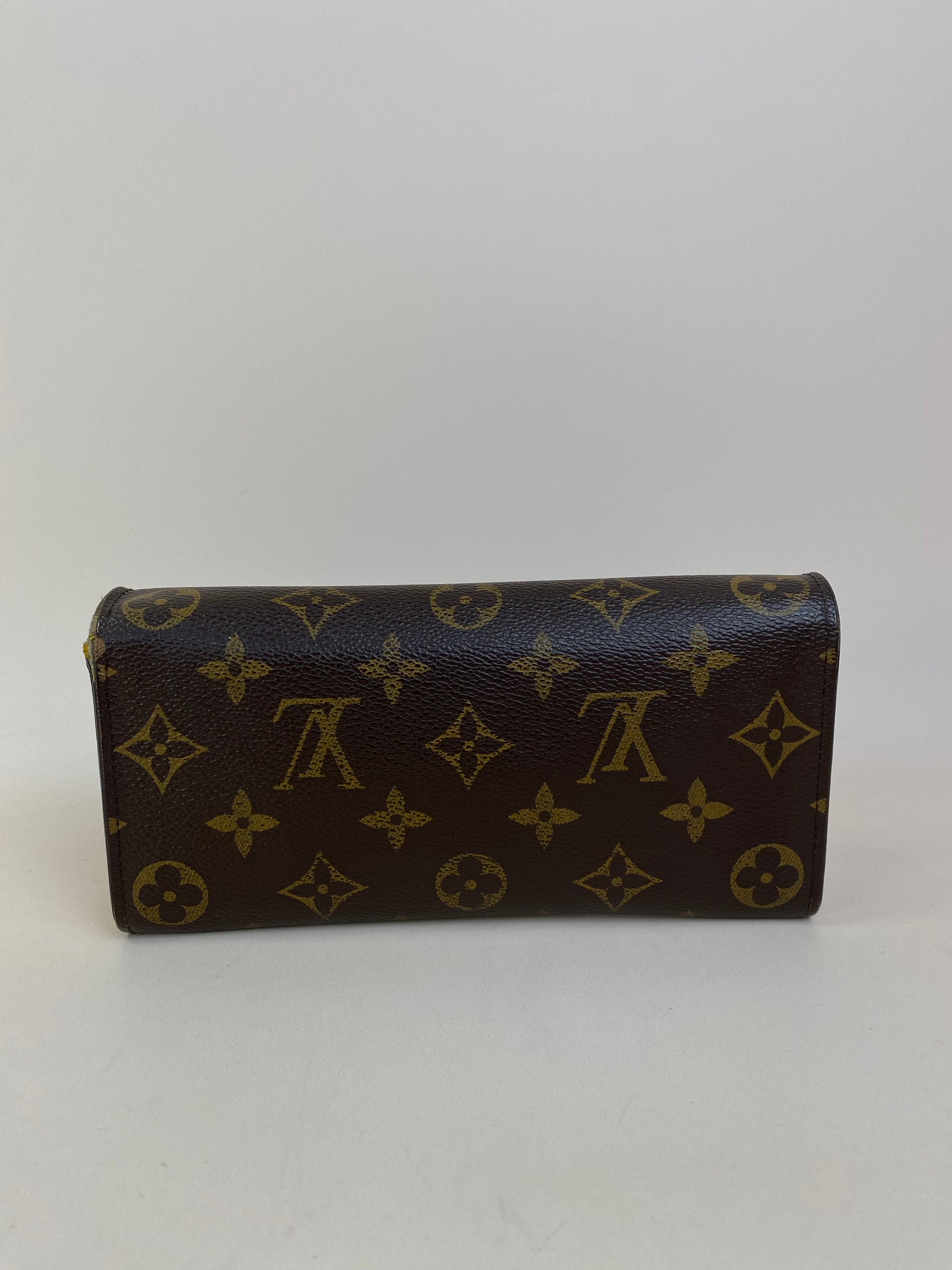 Louis Vuitton Brown Monogram Emilie Flap Wallet