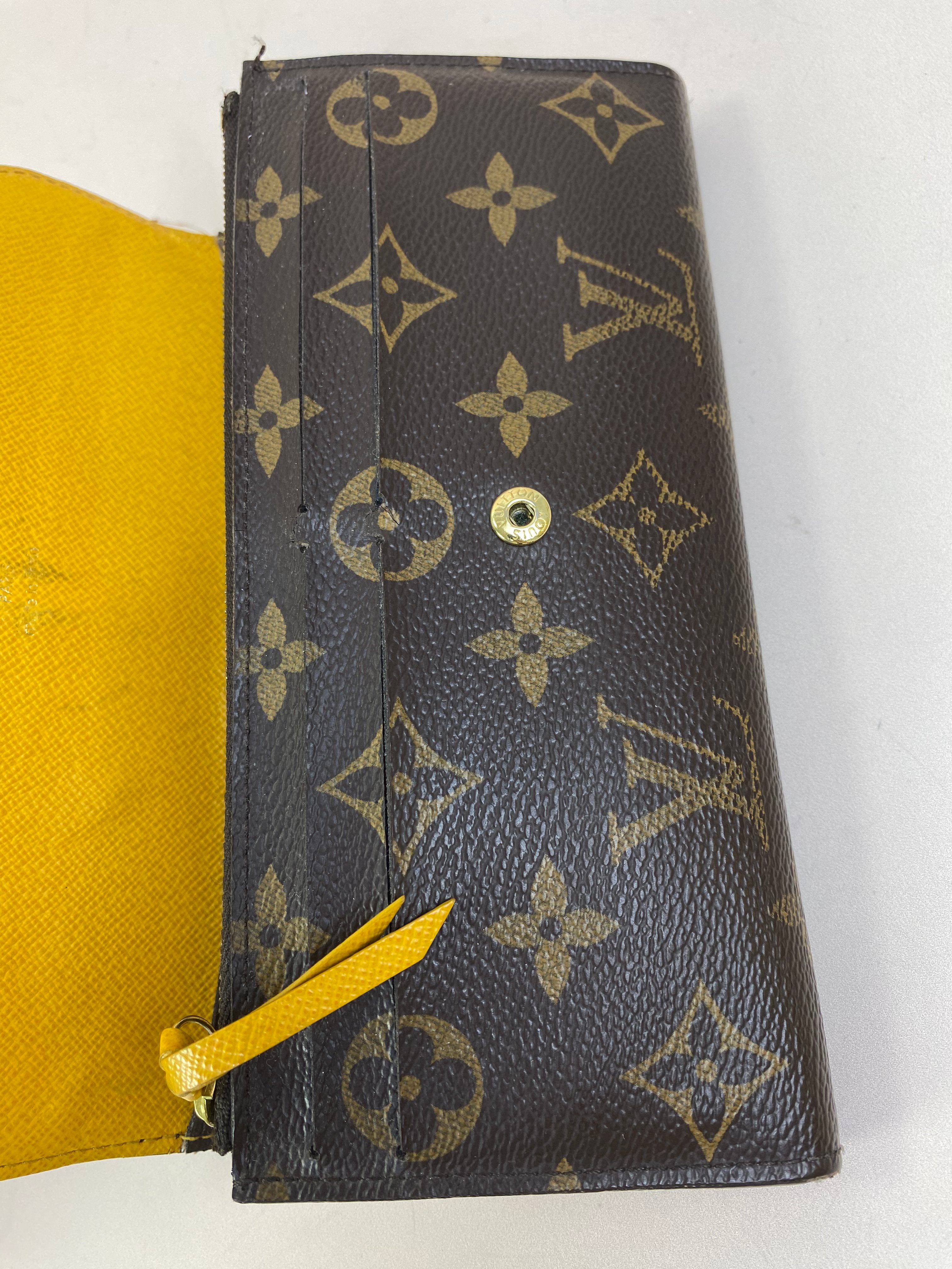 Louis Vuitton Brown Monogram Emilie Flap Wallet