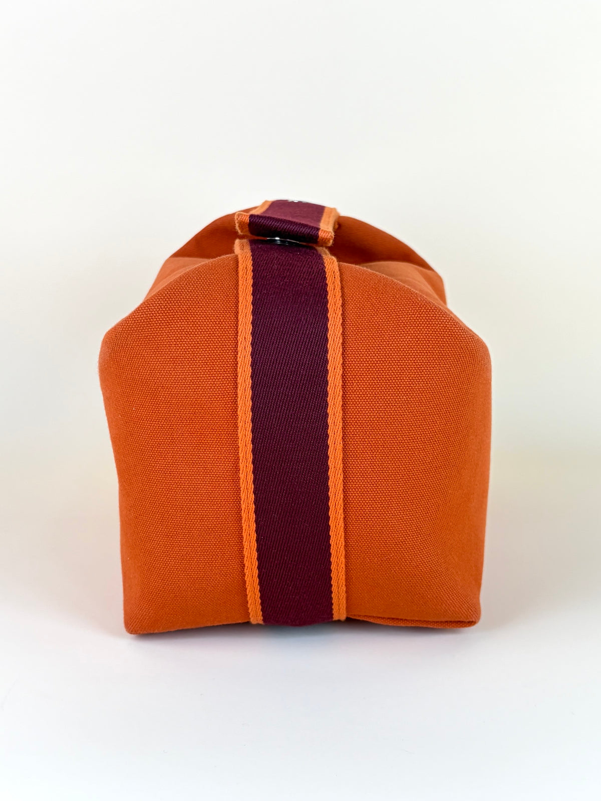 Hermes orange feu canvas Bride A Brac large case
