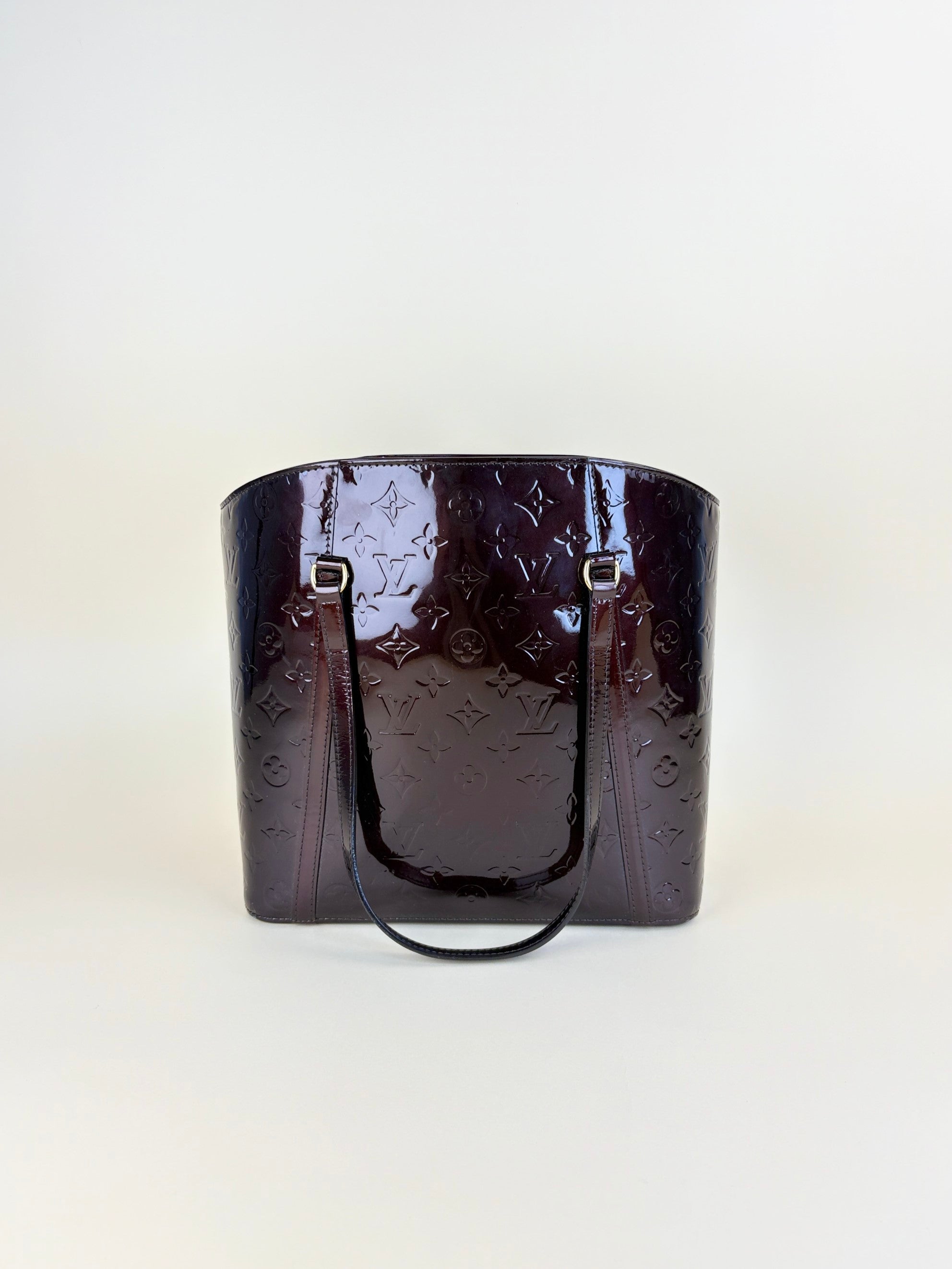 louis Vuitton Amarante monogram vernis Avalon gm