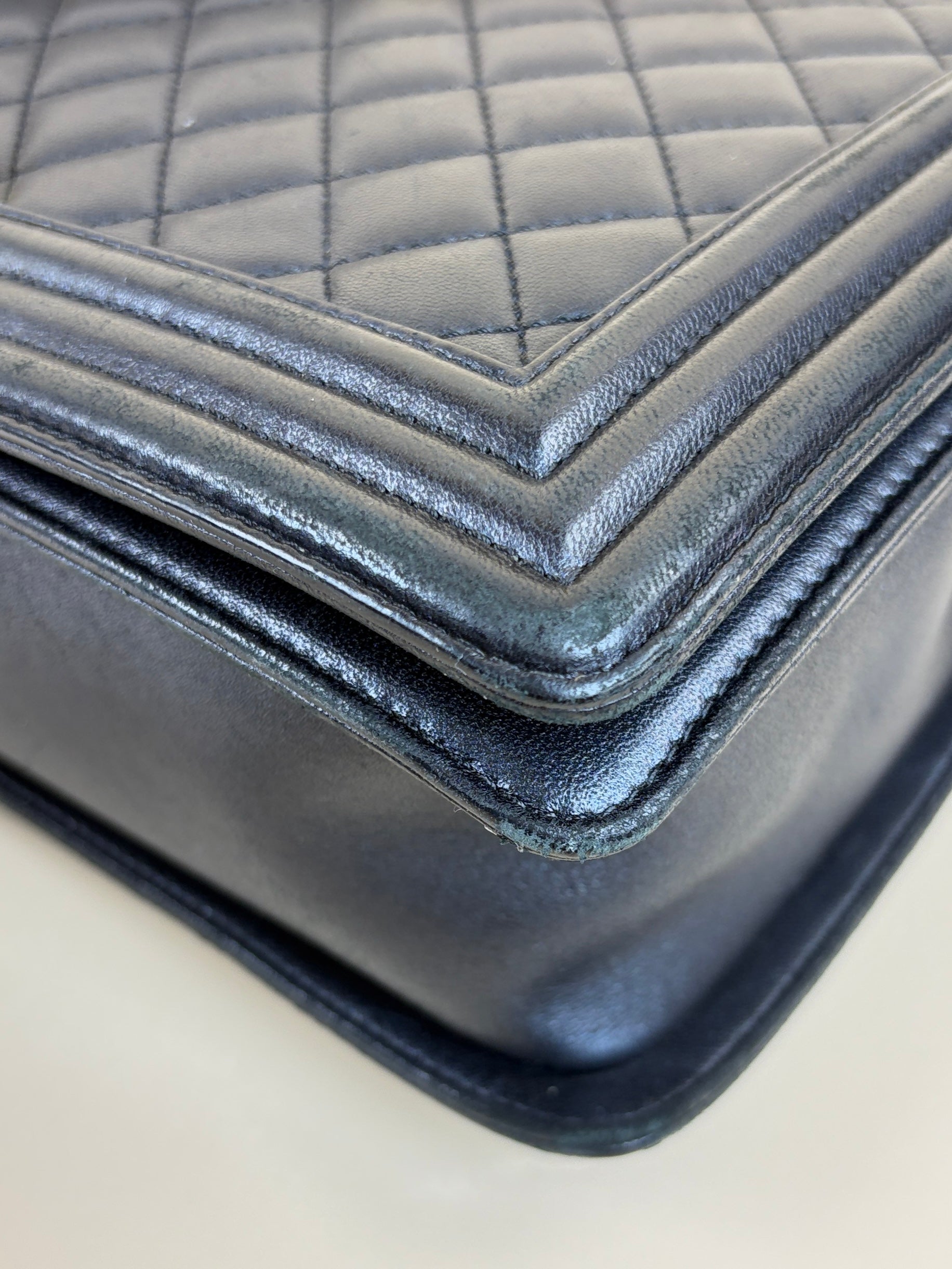 Chanel Black Classic Quilted New Medium Boy Flap Bag
