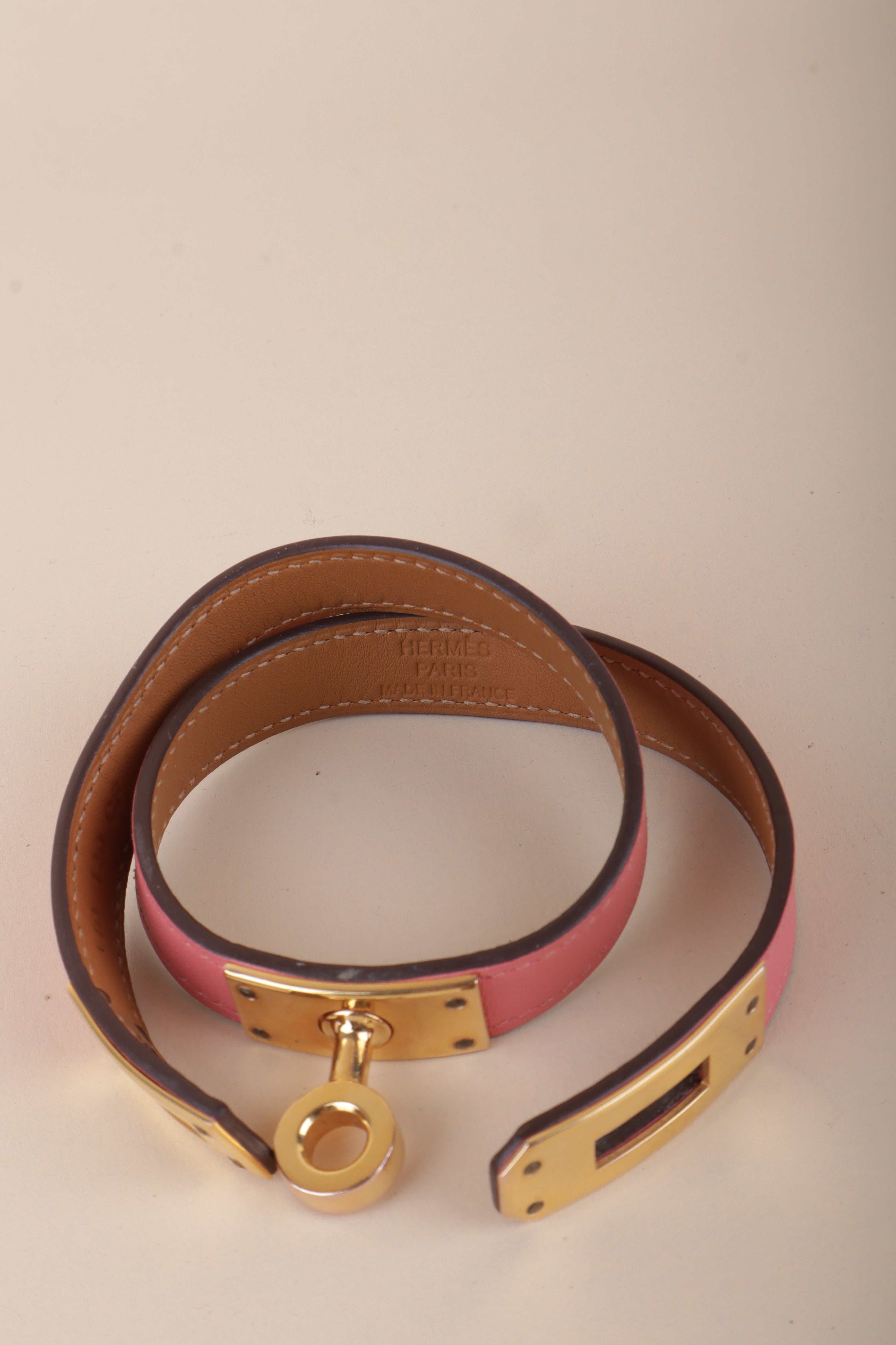 Hermes Kelly double tour hot rose