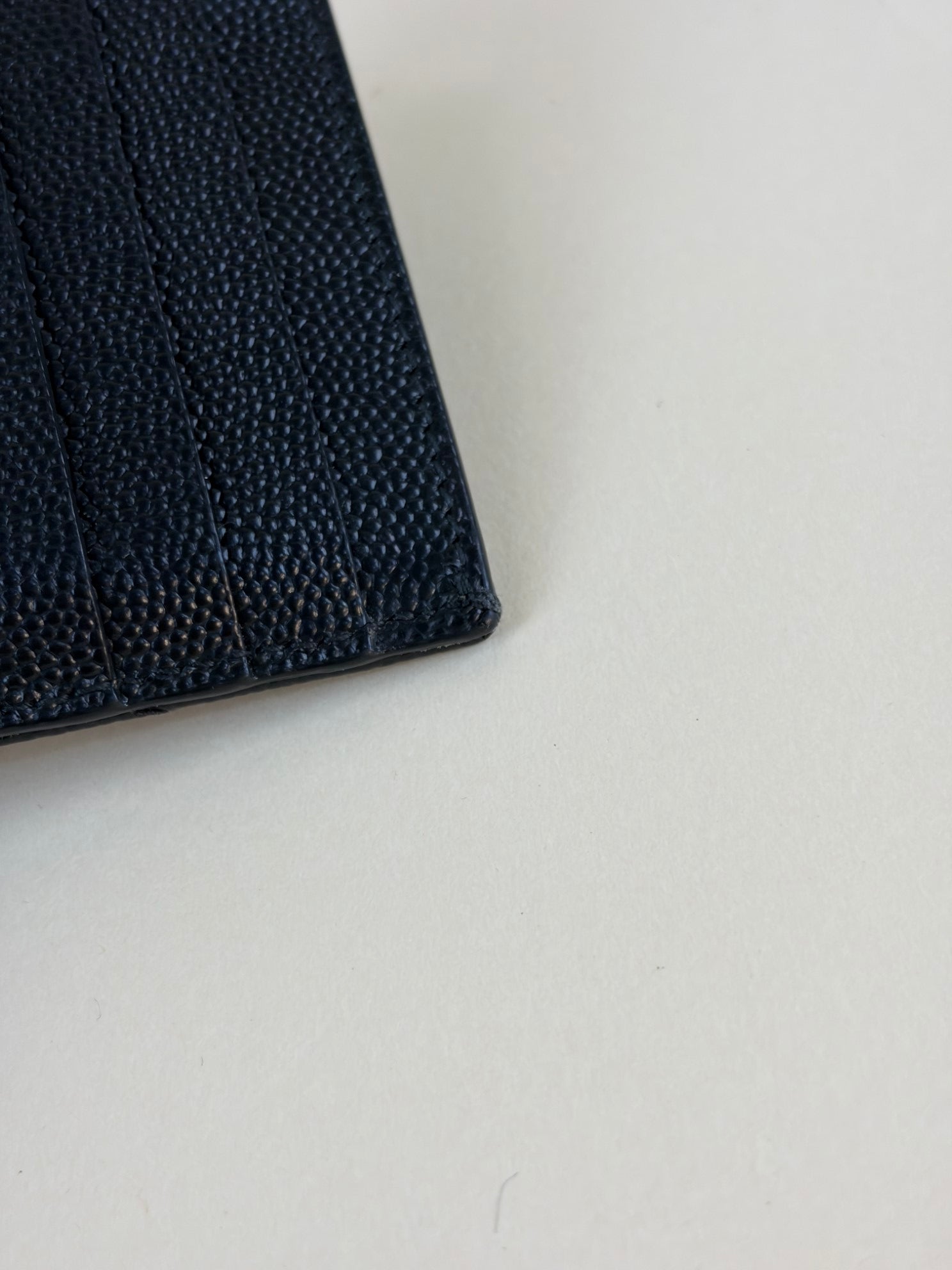 YSL cardholder black leather