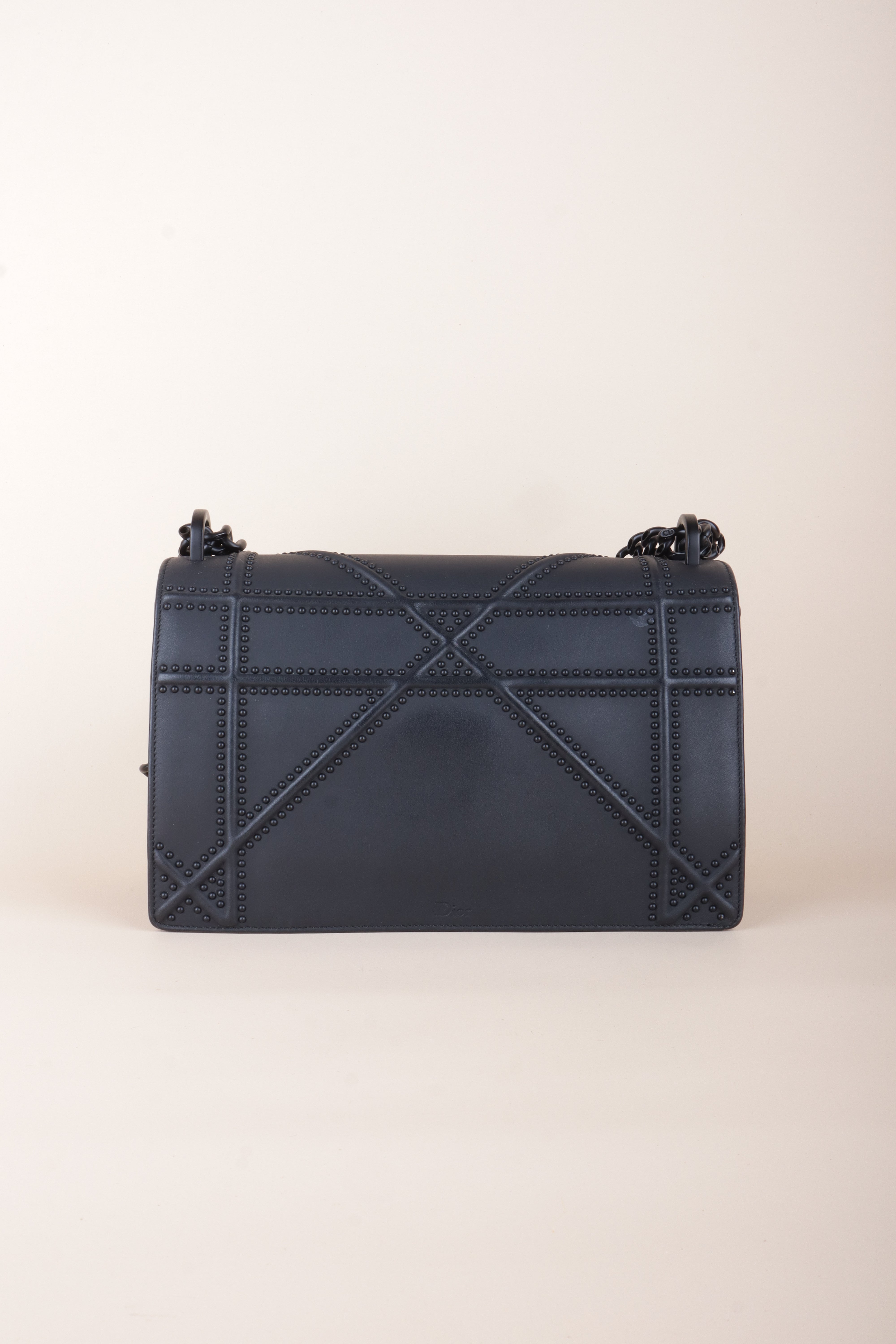 DIOR medium with matt studded black diorama