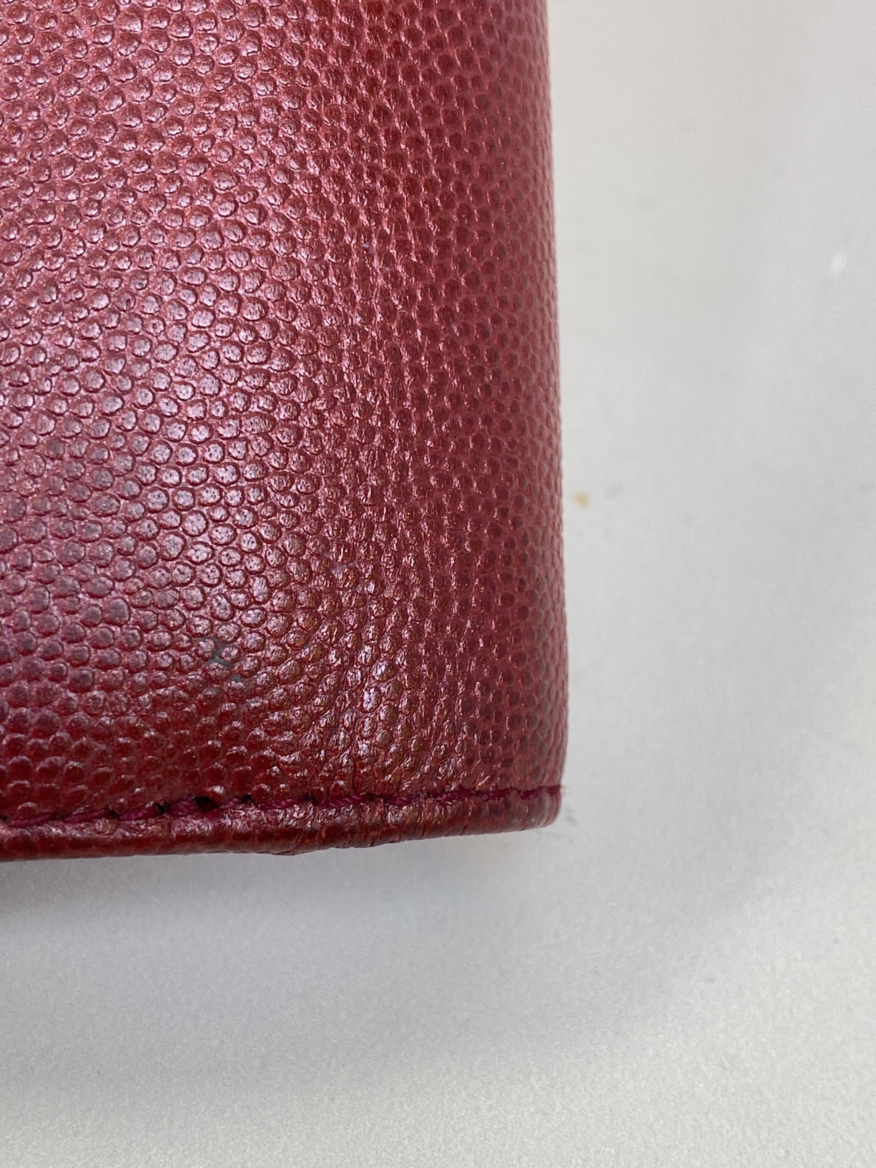 Chanel Red Fold Long Wallet