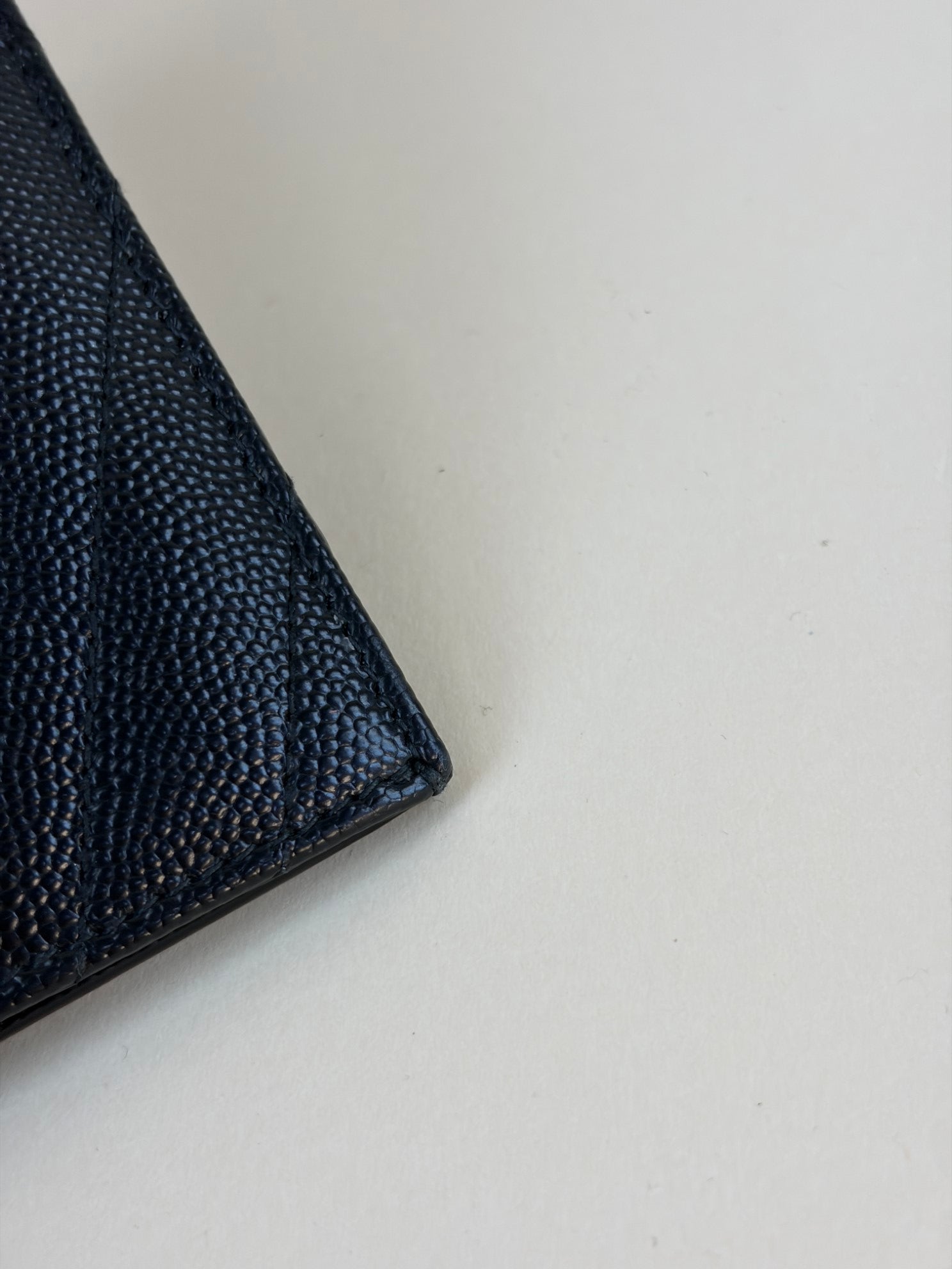 YSL cardholder black leather