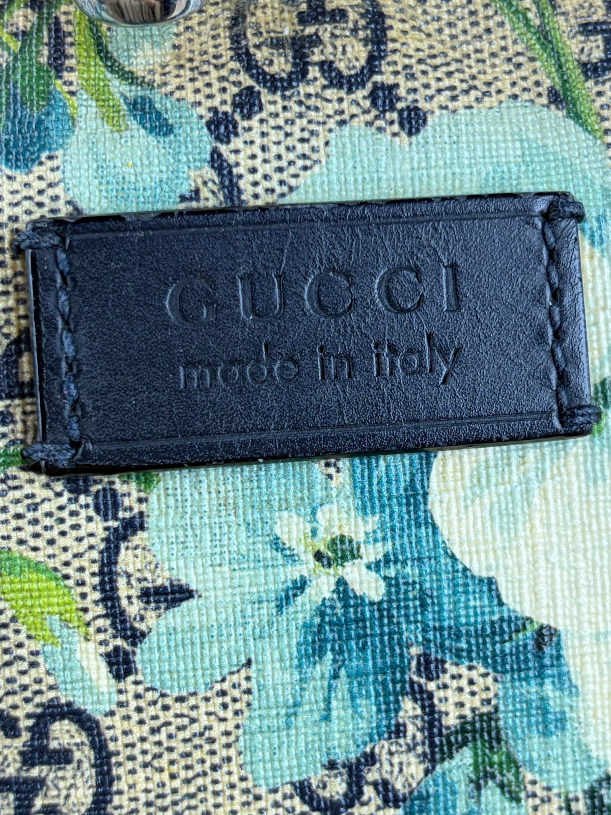 Gucci GG Supreme monogram blooms in blue Backpack Bag