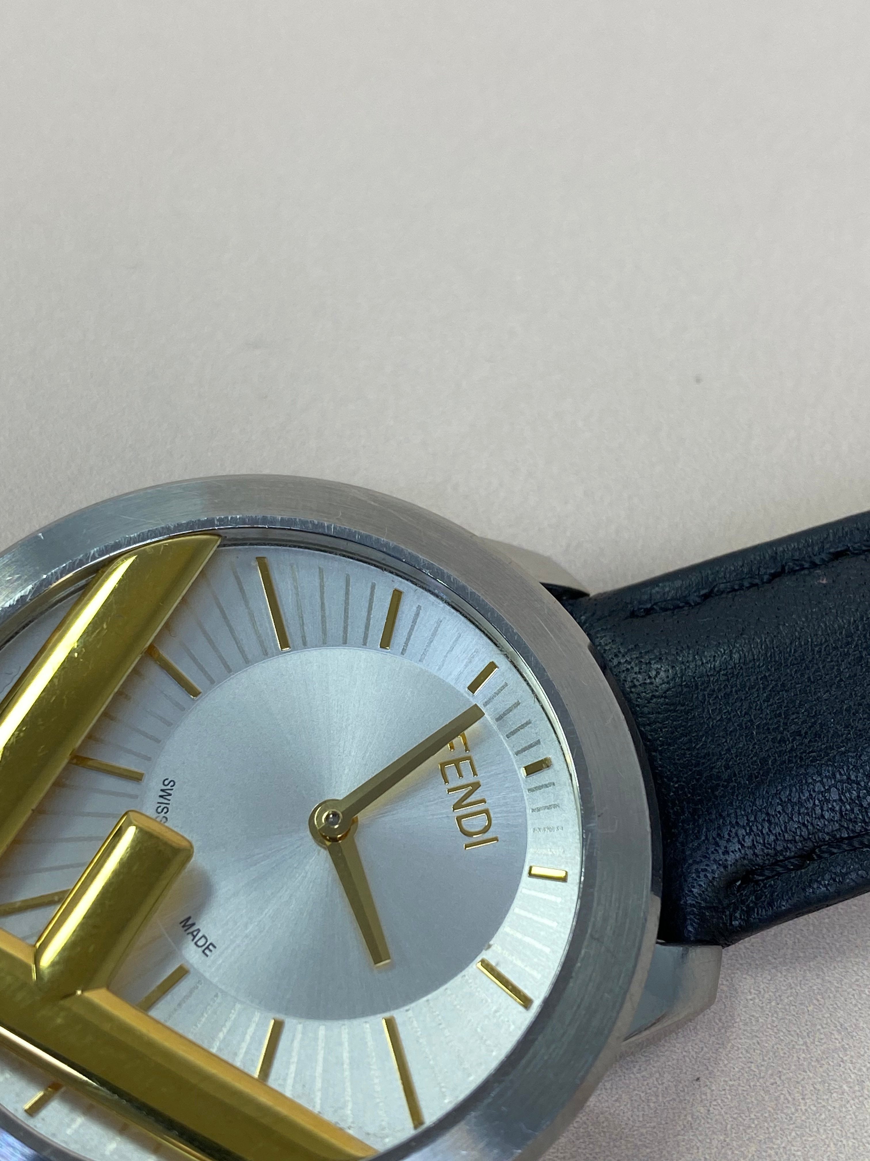 Fendi Black Runaway 40mm Watch