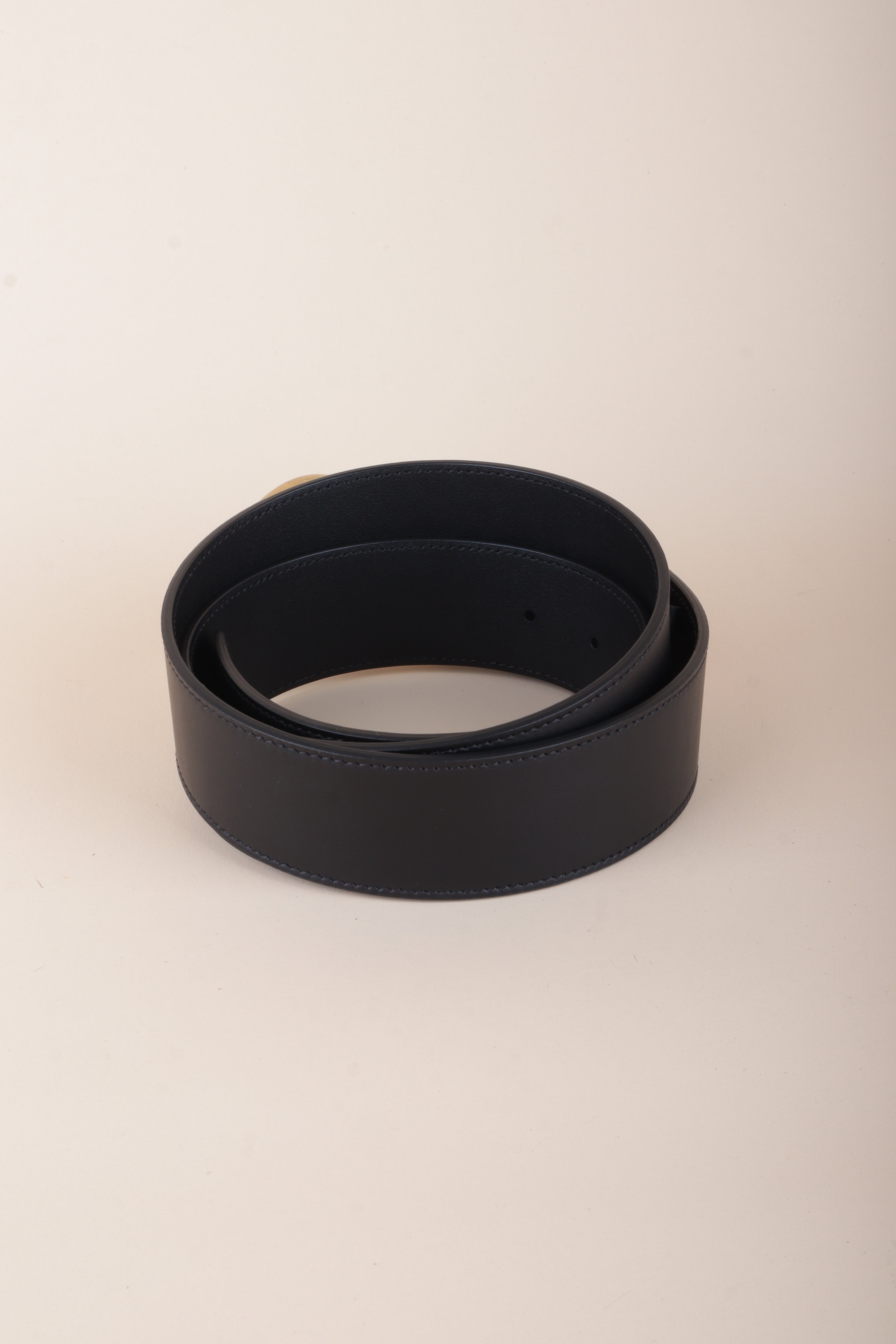 Gucci Black GG Marmont Wide Belt