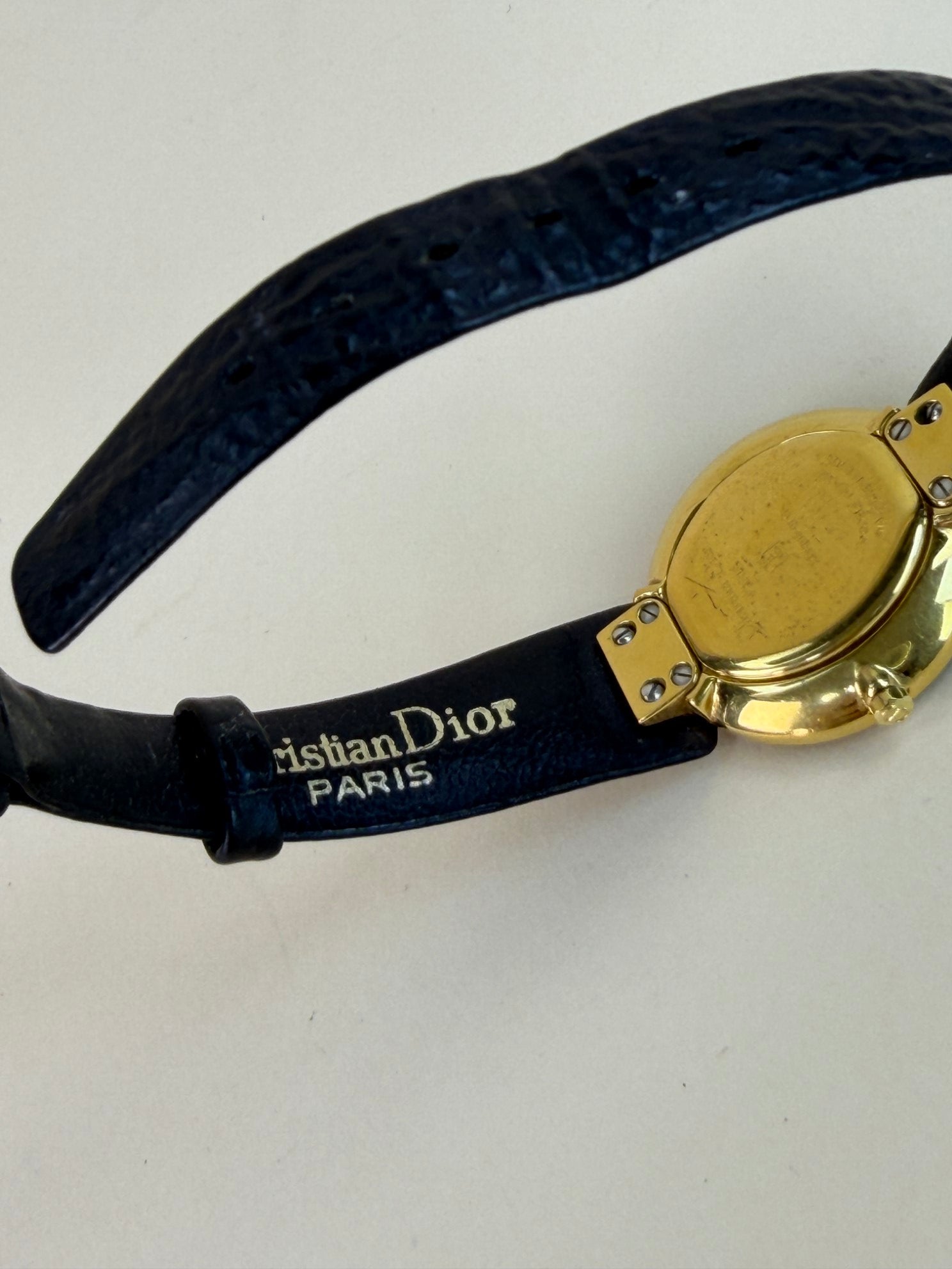 Christian Dior Black Moon leather band Watch