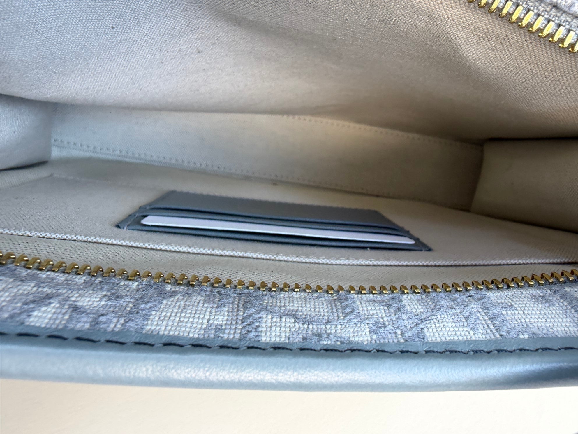 Dior grey oblique Montaigne pouch clutch