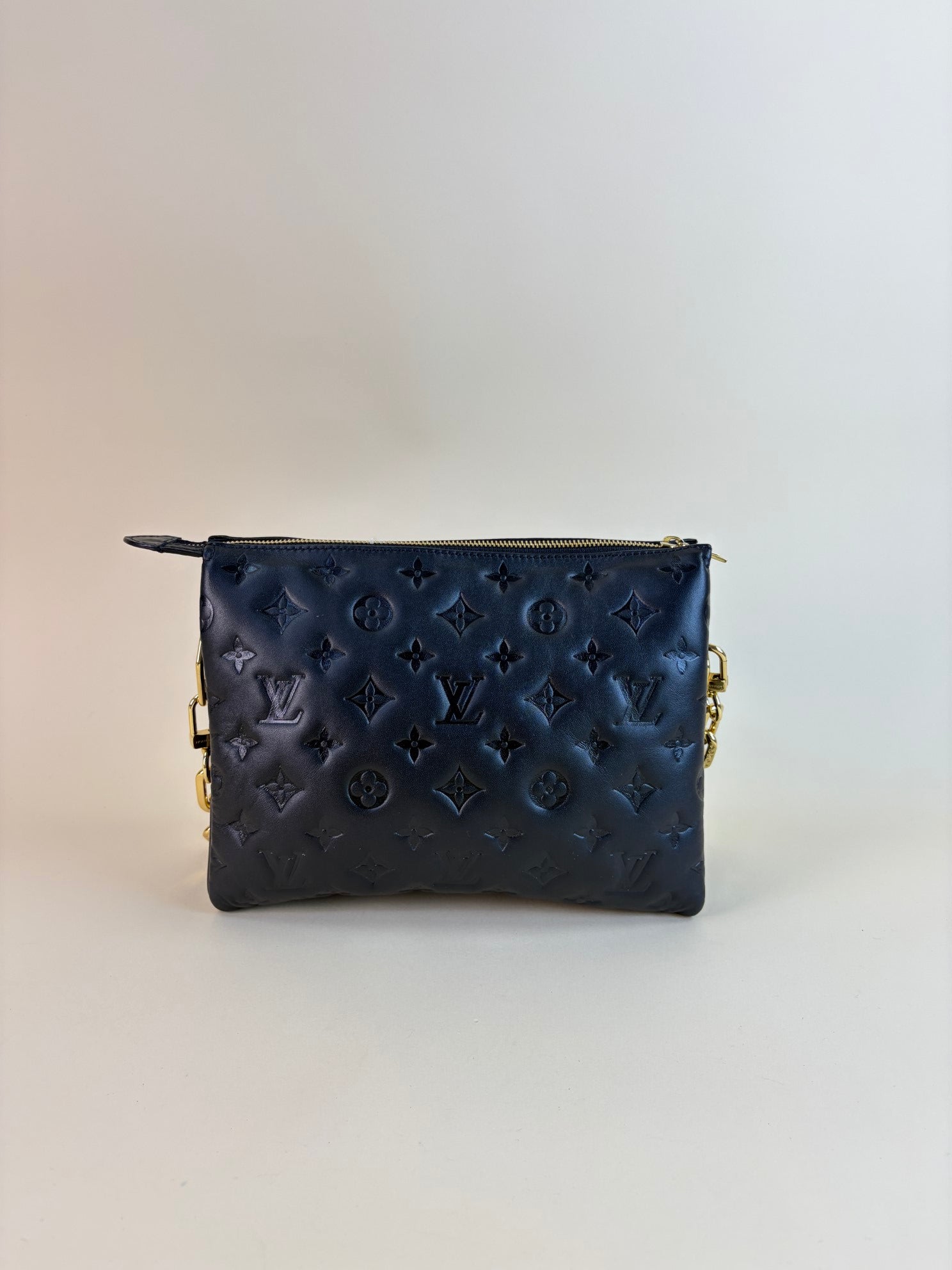 Louis Vuitton black Monogram Empreinte Coussin PM Shoulder Bag