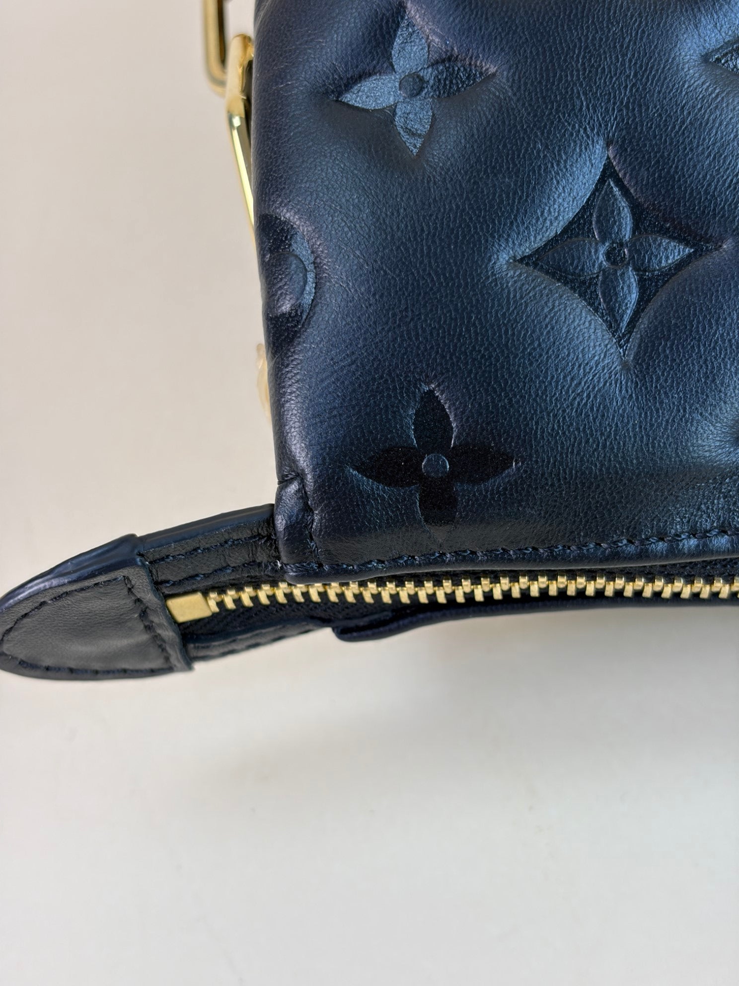 Louis Vuitton black Monogram Empreinte Coussin PM Shoulder Bag