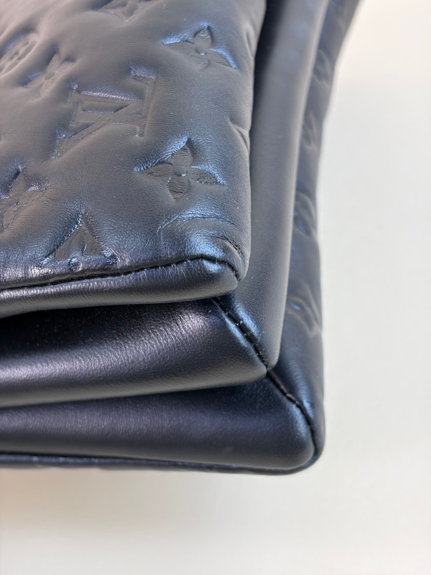 Louis Vuitton black Monogram Empreinte Coussin PM Shoulder Bag